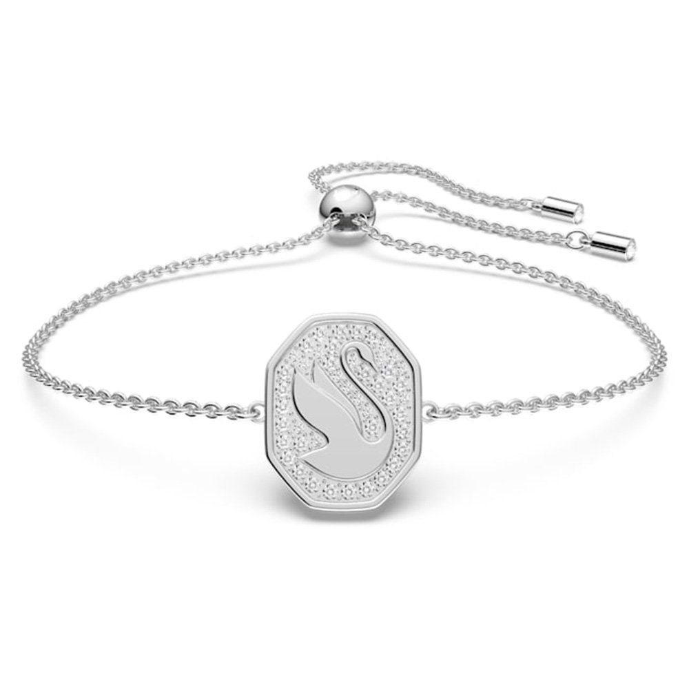 Armband Swarovski Armband 5621099 Signum Swan, weiß, rhodiniert