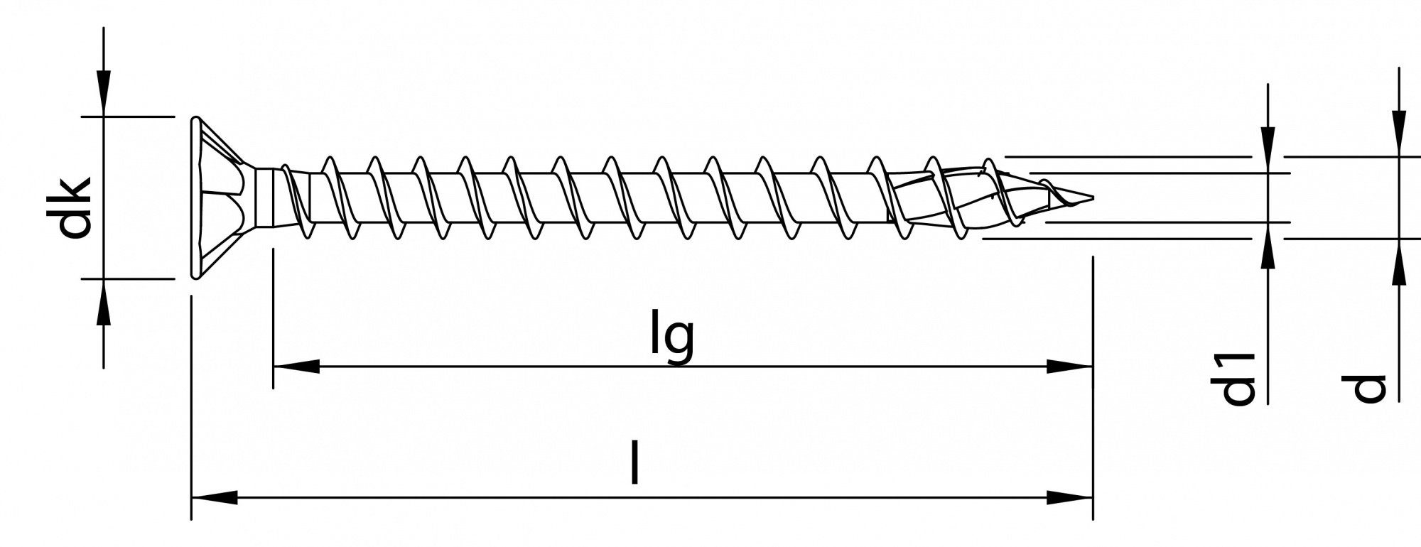 Frästaschen), Schrauben 200 weiß Spanplattenschraube mit TOPIX-plus, HECO (Stahl mm St., verzinkt, 4x35 Senkkopf