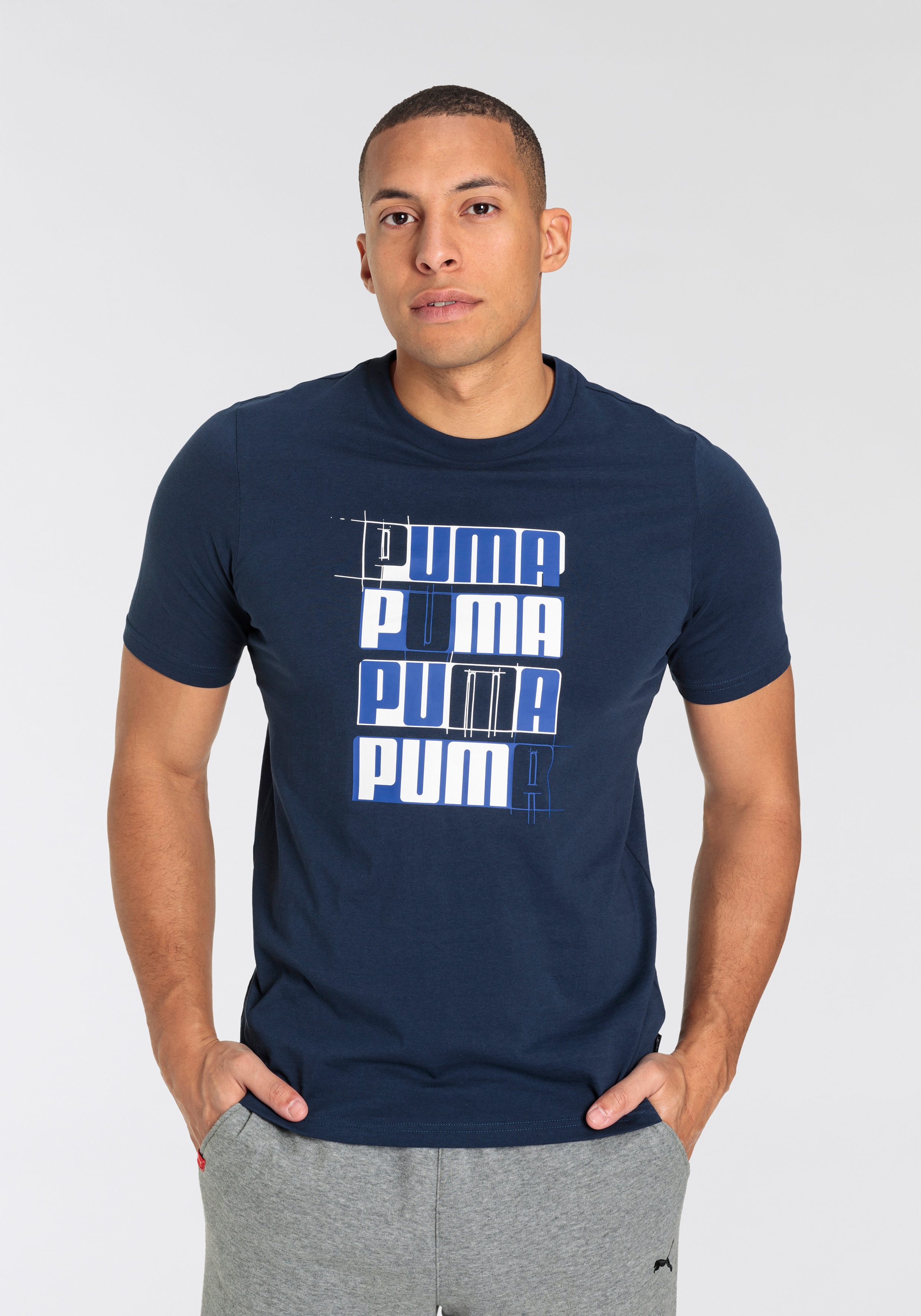 PUMA T-Shirt ESS+ LOGO LAB TEE (1-tlg) sportlicher Stil, Kurzarmdesign, Run günstig online kaufen