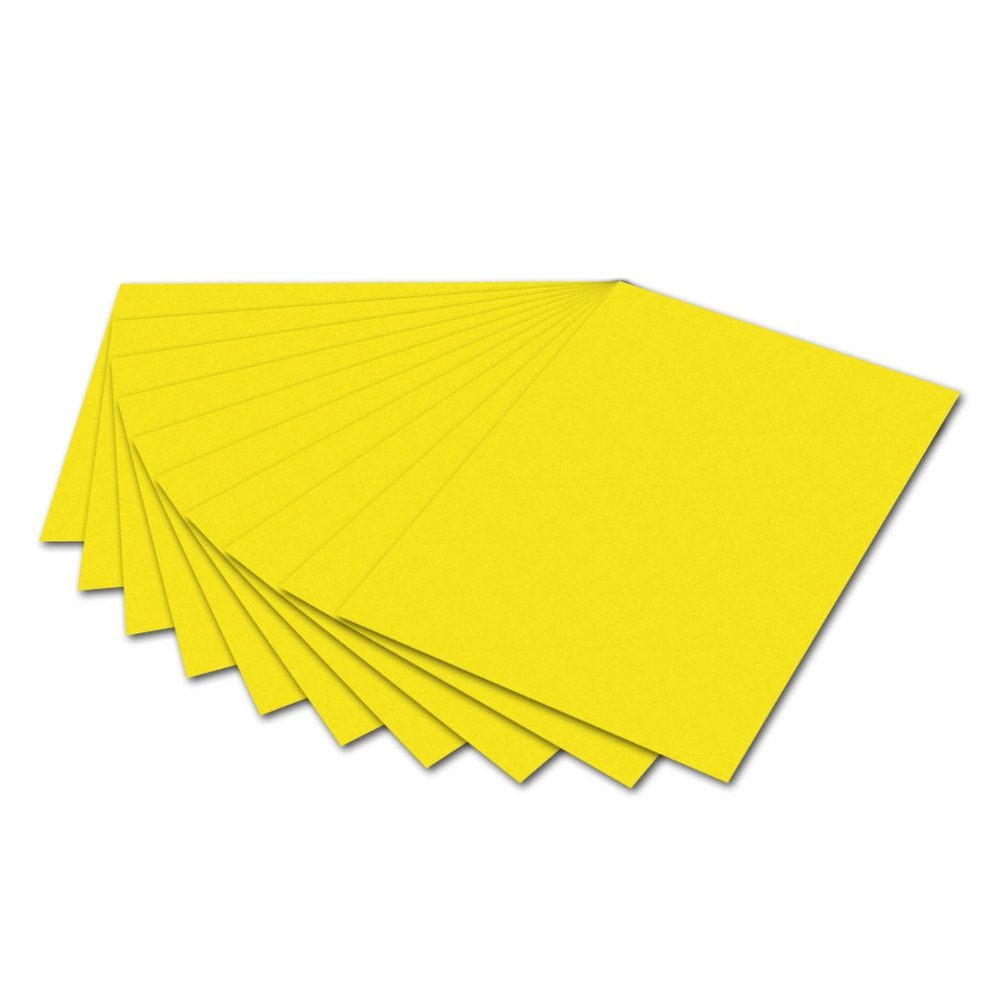 Folia Max Bringmann KG Zeichenpapier folia Tonzeichenpapier 130g/m² Bananengelb DIN A4 100 Blatt