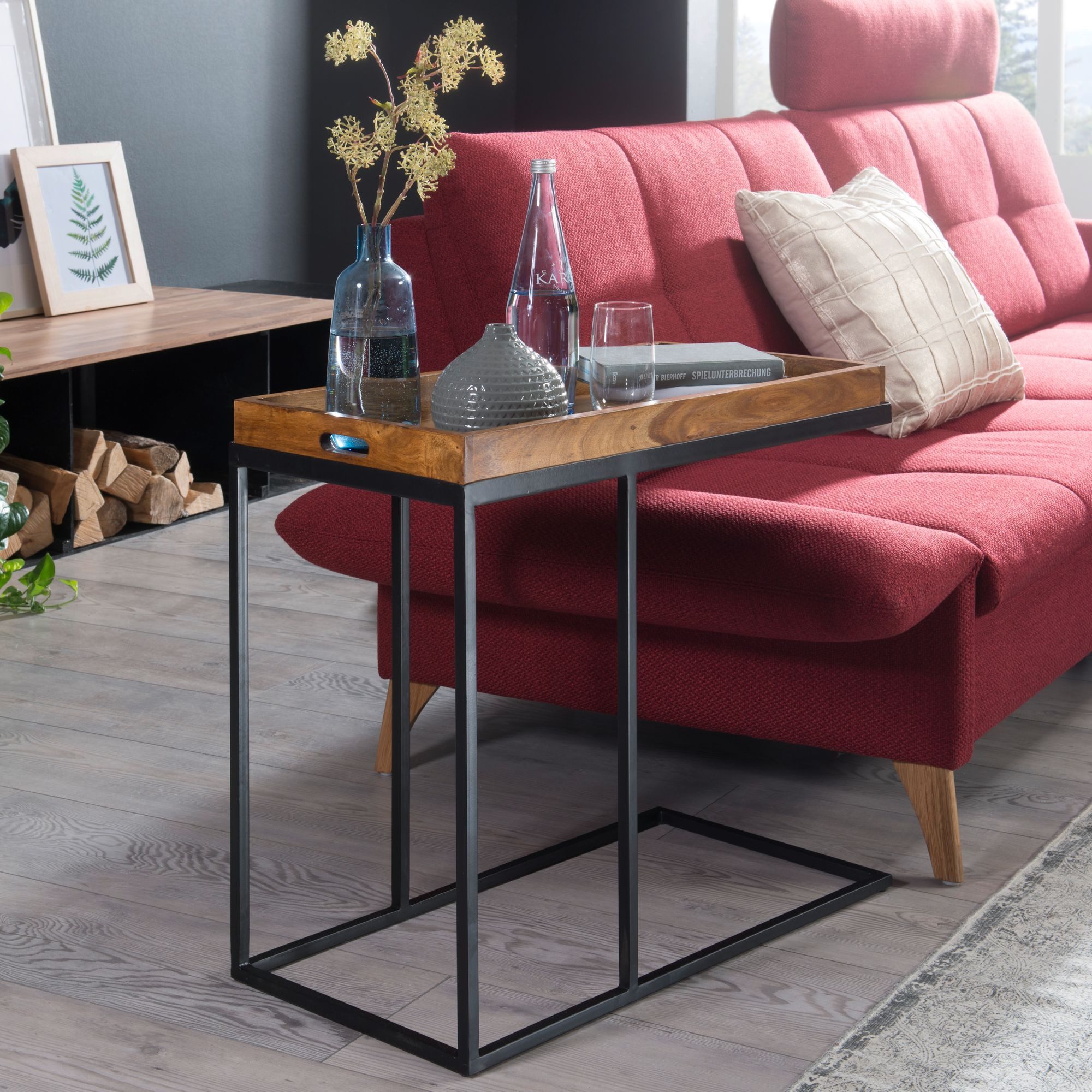 FINEBUY Beistelltisch FB51465 (Anstelltisch Couchtisch, Tabletttisch günstig online kaufen