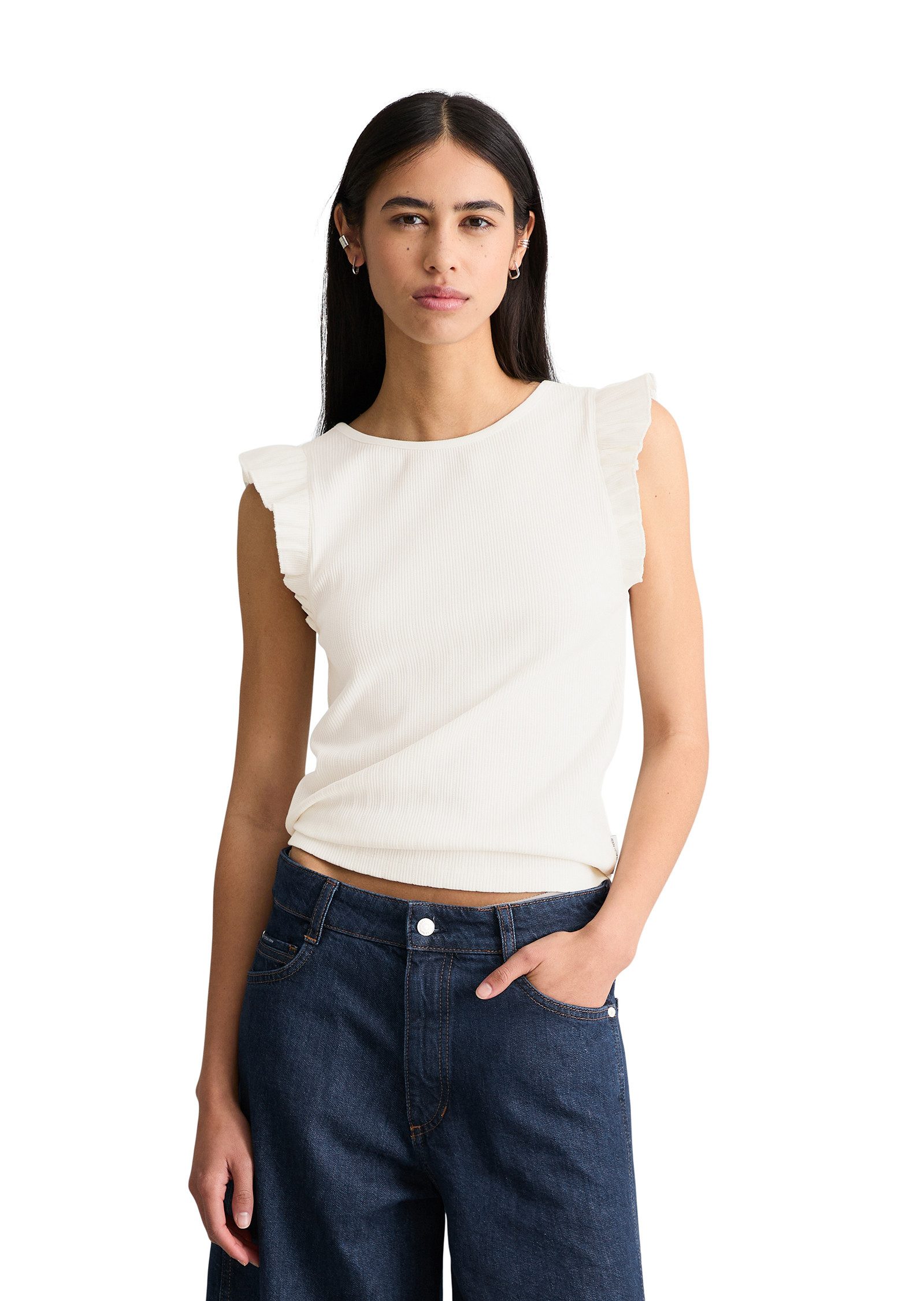 Marc O'Polo DENIM T-Shirt aus Bio-Baumwolle-Mix