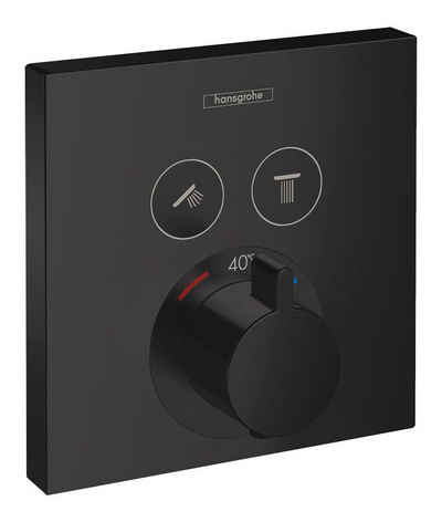 hansgrohe Unterputzarmatur ShowerSelect Thermostat für 2 Verbraucher Unterputz - Mattschwarz