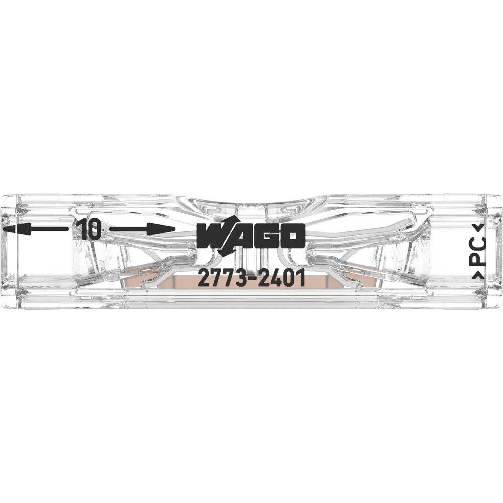 WAGO Verbindungsklemme WAGO 2773-2401-100 Durchgangsklemme flexibel: - starr: 0.75-4 mm² Po