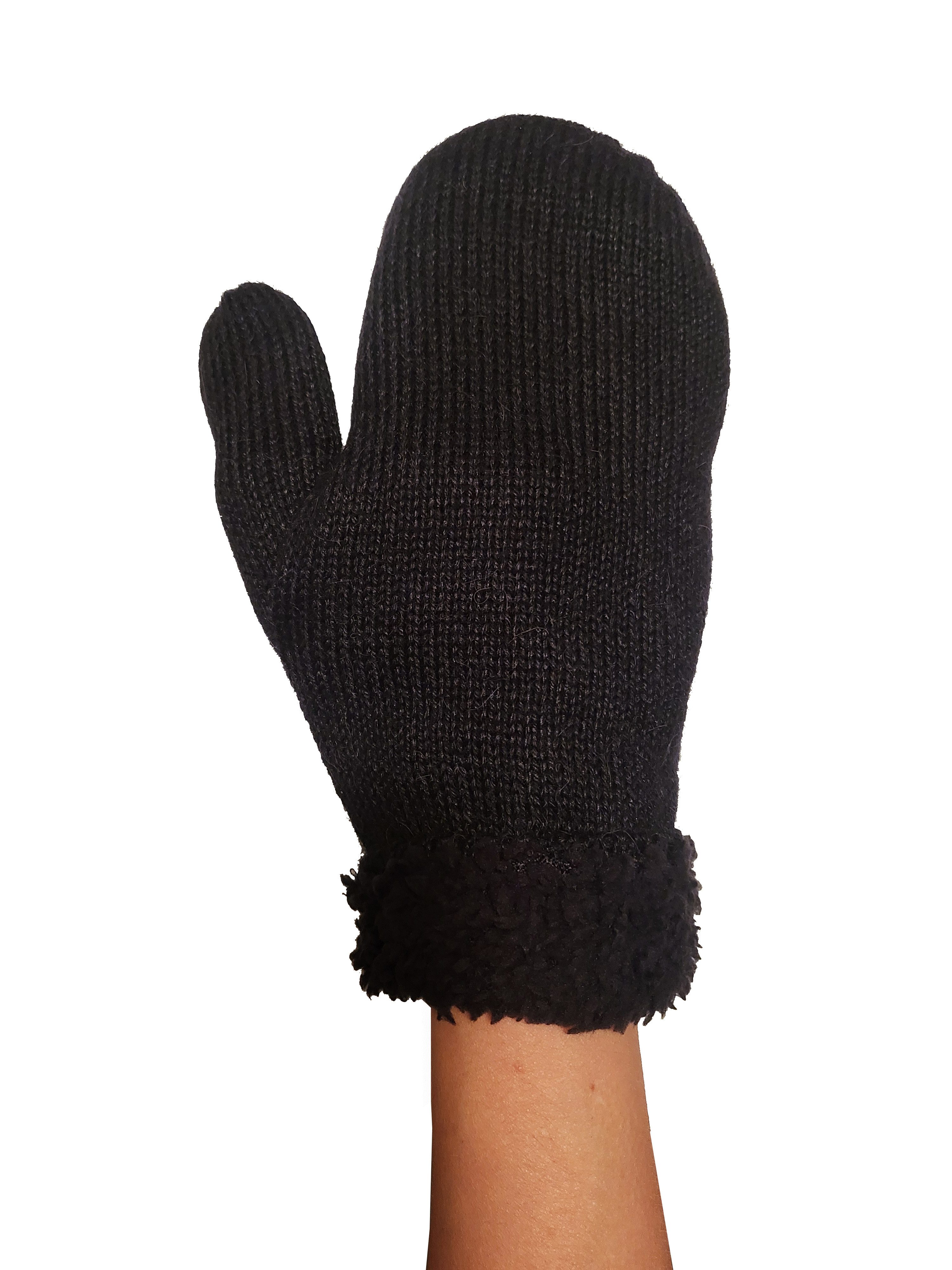 Posh Gear Варежки Alpaka Перчатки Guantiforaggio Damen Herren aus Alpakawolle gefüttert mit einem Fleece