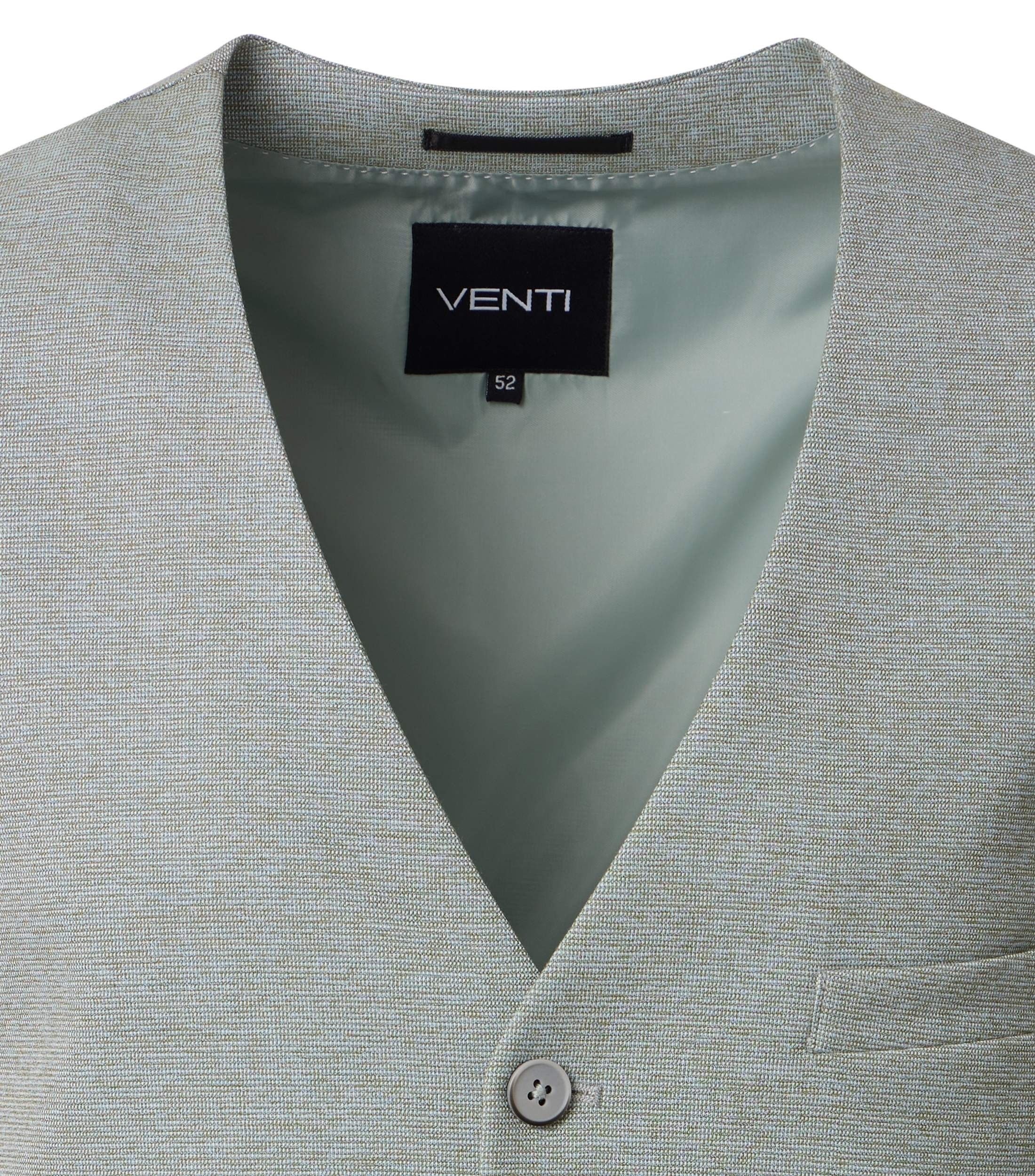 VENTI Anzugweste VENTI Herren Anzugweste FORMAL V-Neck Polyestermix Hellgrün