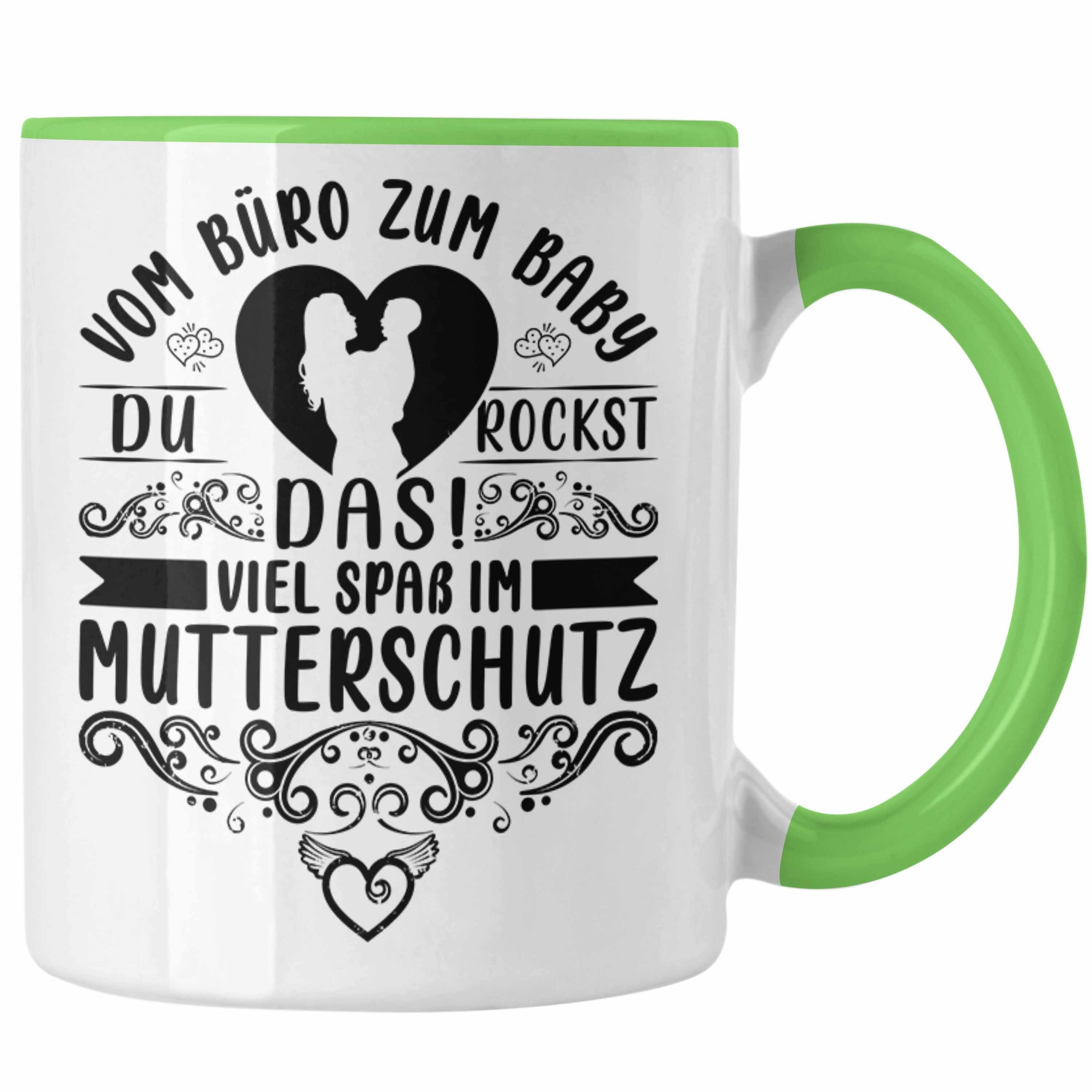Kaffeetasse Tasse Tasse Kollegi Abschied Geschenk Mutterschutz Mutterschutz Grün Trendation