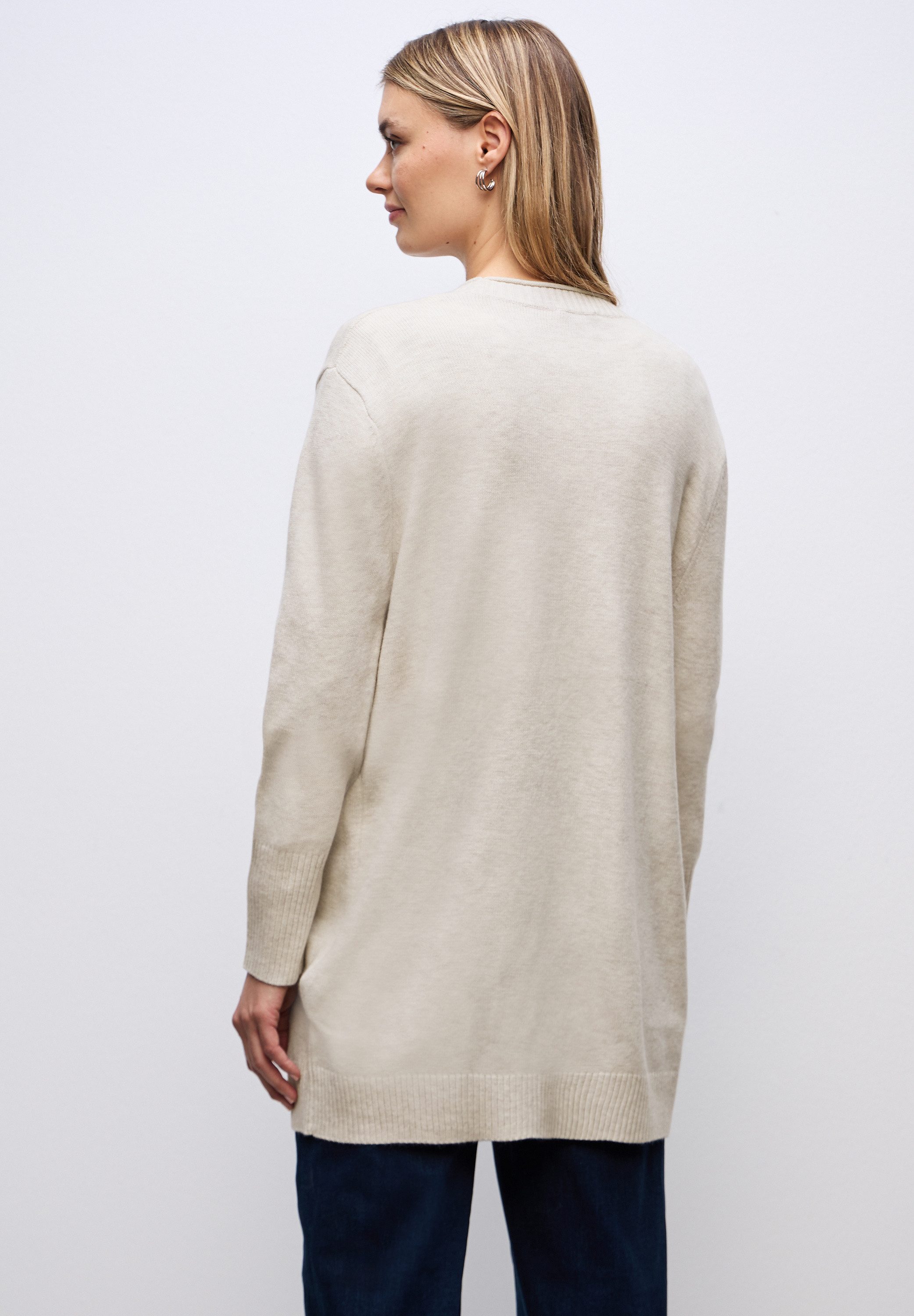 STREET ONE Strickjacke in Unifarbe günstig online kaufen