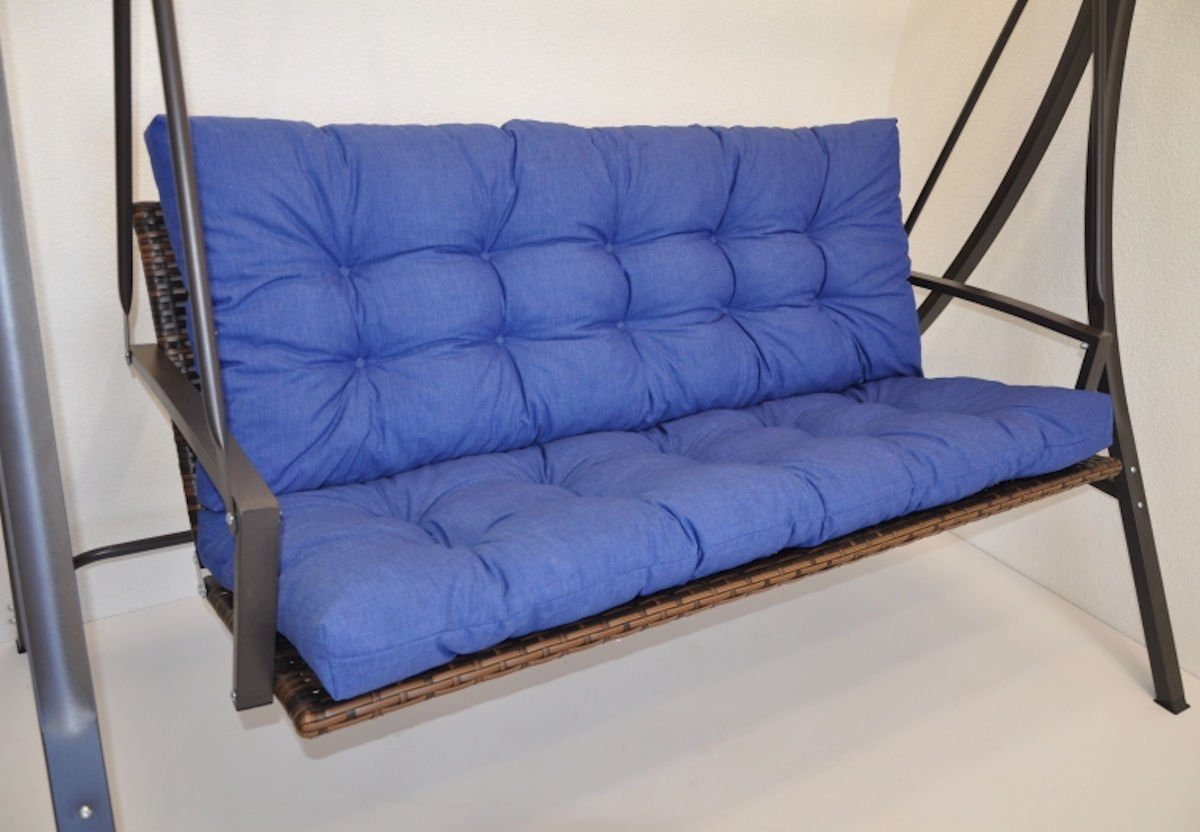 dunkelblau Polster Sitzkissen für Größen Kissen 5 Rattani Hollywoodschaukel