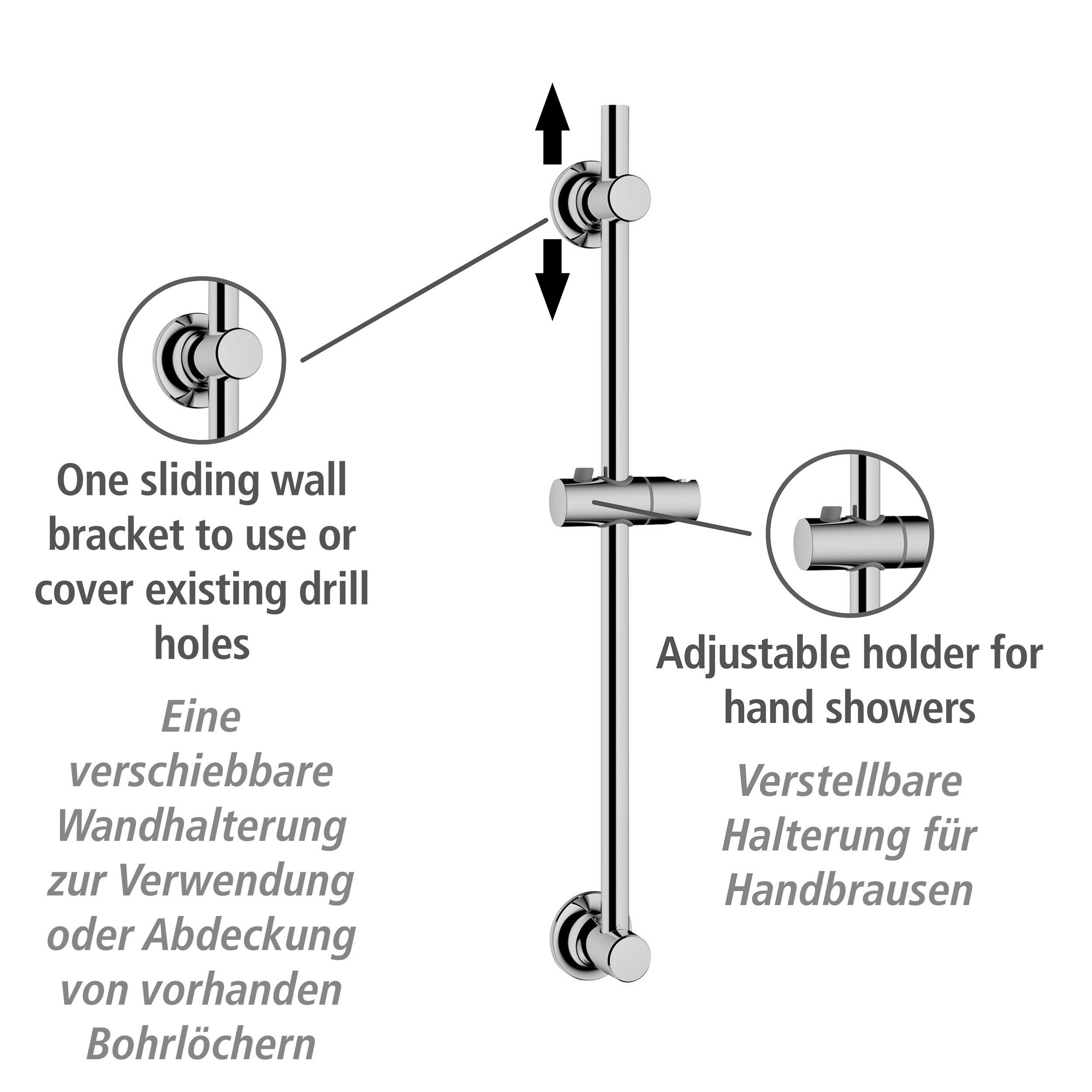 WENKO Duschstange, Chrom günstig online kaufen