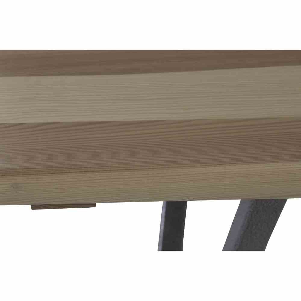 Fun Star Stehtisch Stehtisch 140cm x 70cm Kiefernholz Gestell Stahl pulverbeschichtet