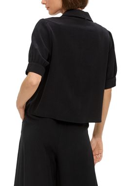 s.Oliver BLACK LABEL Kurzarmbluse Bluse mit Puffärmel