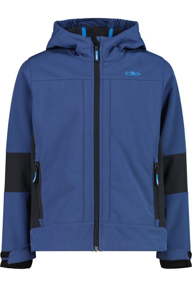 CMP Softshelljacke KID SOFTSHELL JACKET FIX HOOD wasserabweisend, windabweisend, mit Reißverschlusstaschen