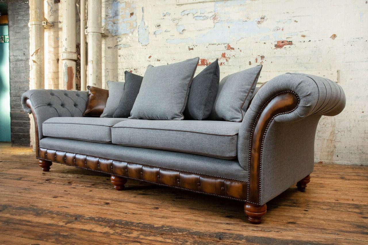 Xlmoebel 4-Sitzer Sofa im klassischen Chesterfield-Design mit 4 Sitzplätzen luxuriösem, 1 Teile, Hergestellt in Europa