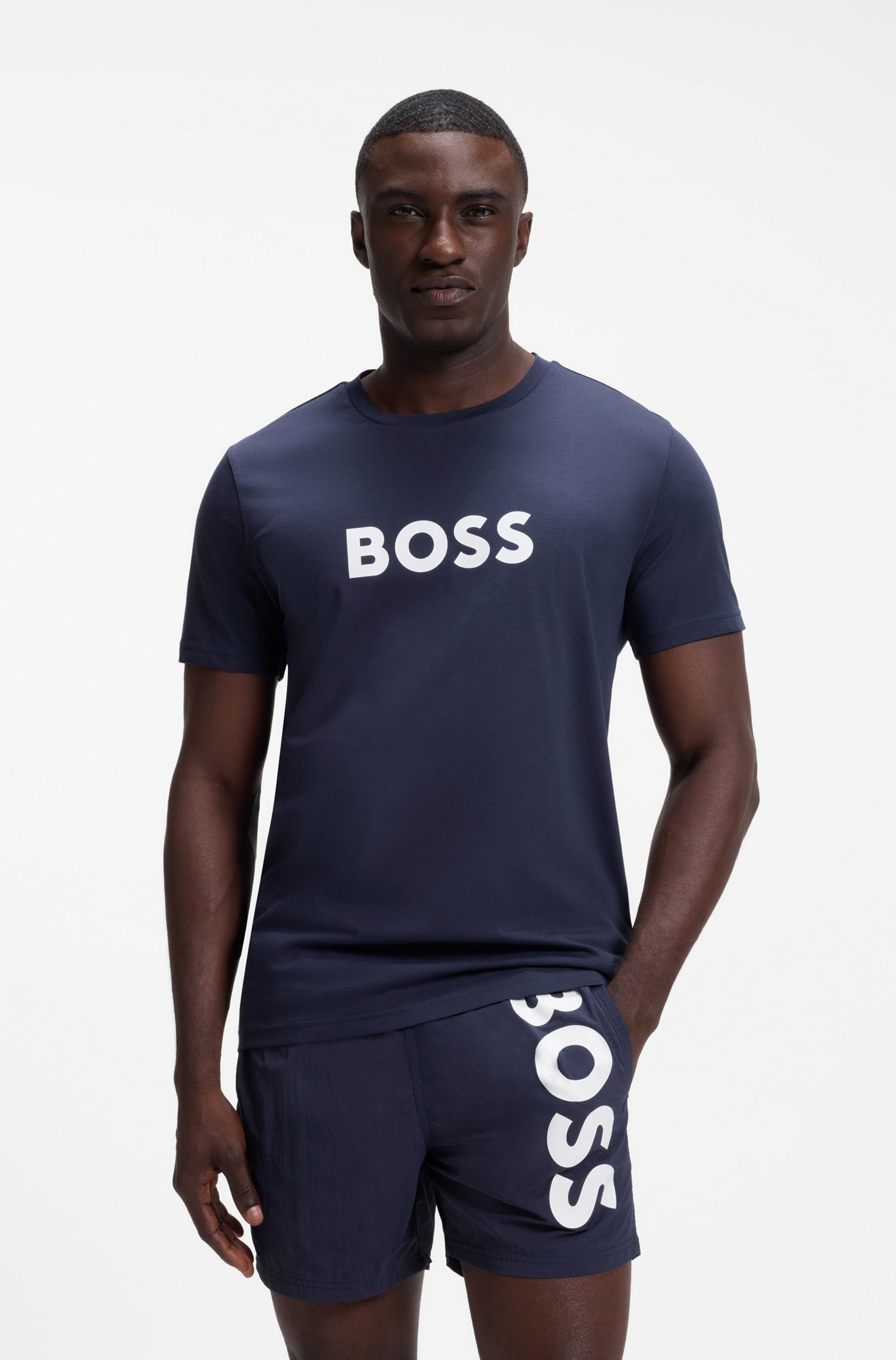 BOSS Strandshirt T-Shirt RN mit UV Schutz (SPF 50), Swimwear