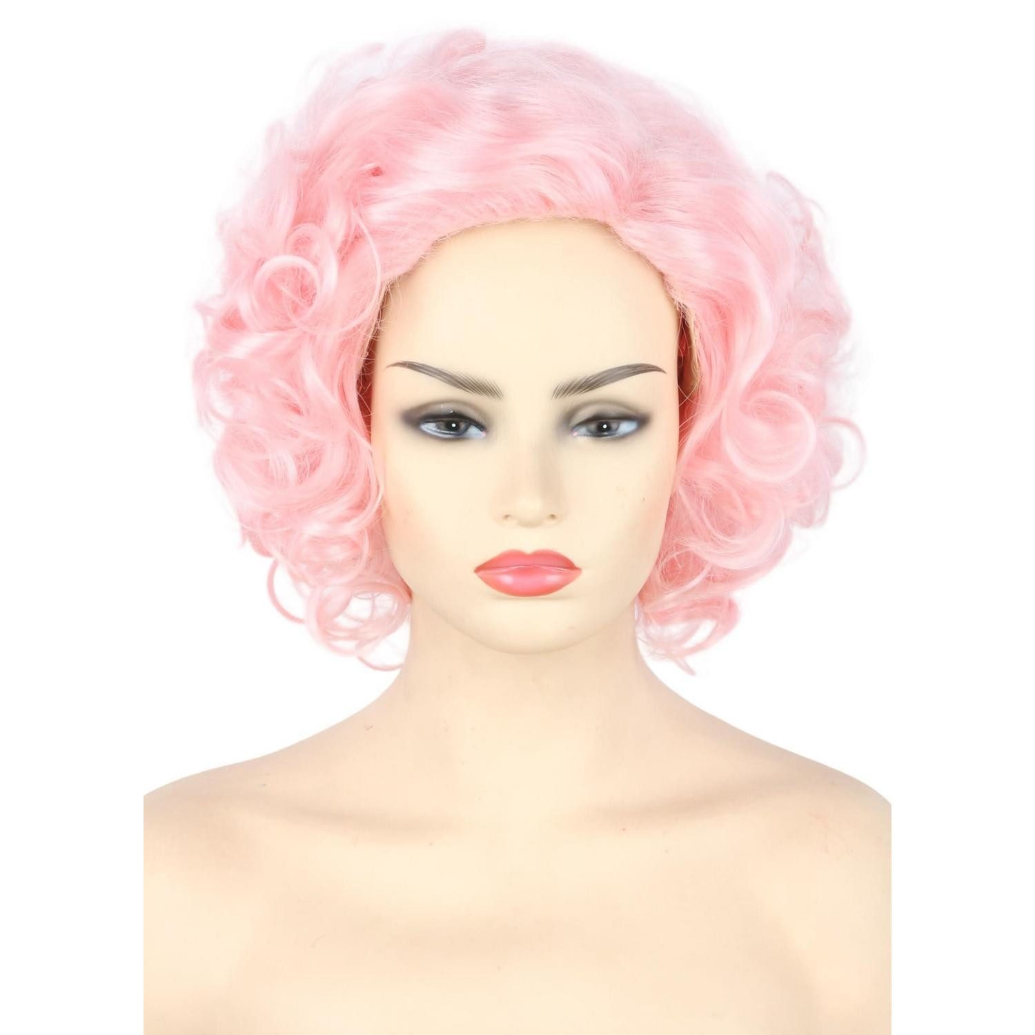 LuxusKollektion Kostüm-Perücke Perücke Damen Synthetik Kurz Lockig Pony Cosplay Halloween Rosa