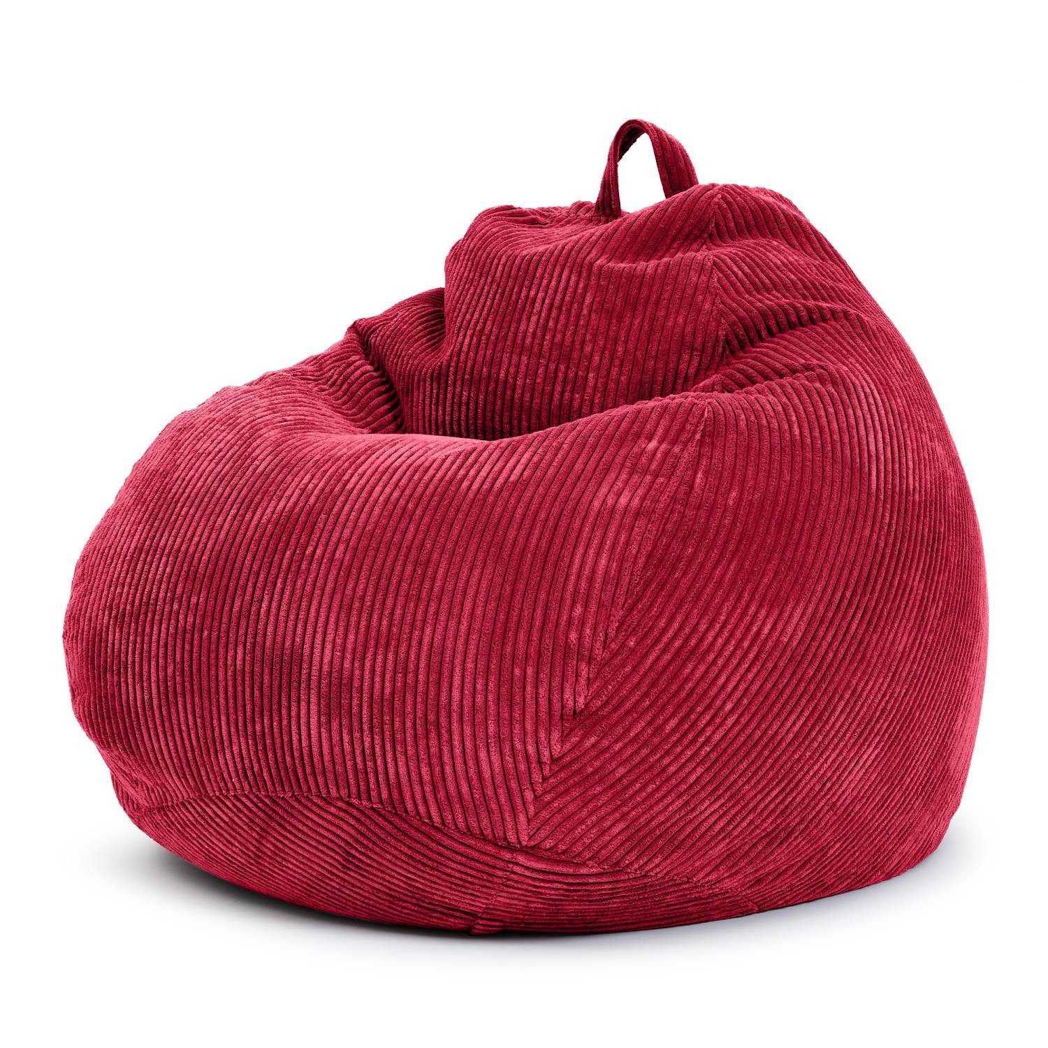 Green Bean Sitzsack Indoor Sitzsack Scoop 90x110cm - Cord (Indoor Sitzsack 90x110cm aus Cordstoff mit EPS-Perlen Füllung, Kuschelig Weich Waschbar - Drinnen Bodenkissen Liegekissen Sitzkissen), Sitzhocker Relax-Sessel Kinder Erwachsene Stoff