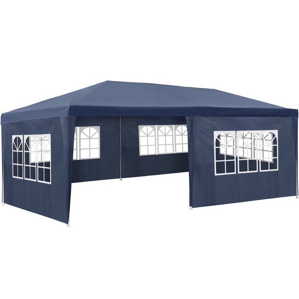 tectake Pavillon »Garten Pavillon 6x3m mit 5 Seitenteilen«