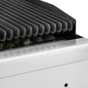 Royal Catering Gasgrill Lavastein-Grill Erdgas 7200 W 50 x 27 cm 3,3 kg Lavastein 0 - 460 °C