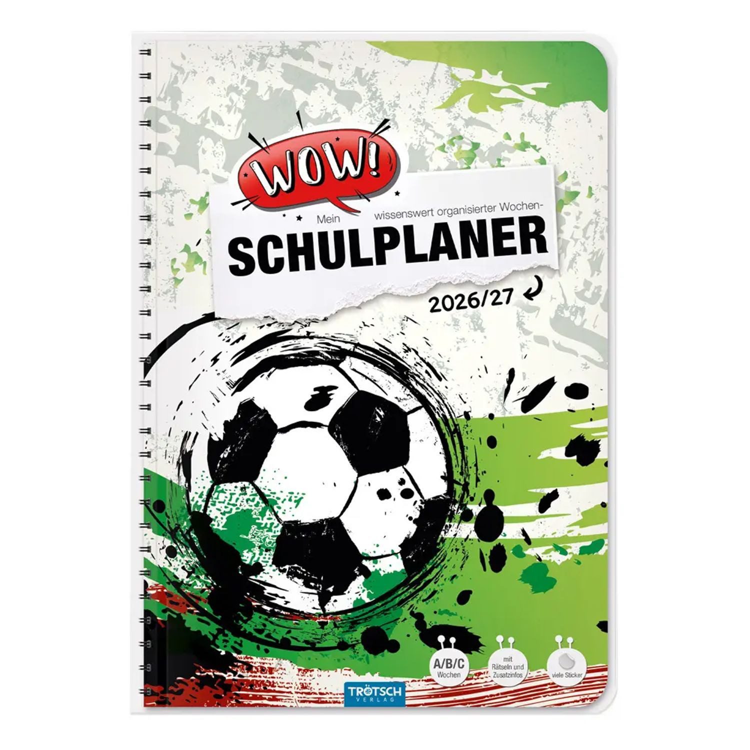 Trötsch Verlag Schülerkalender TRÖTSCH - Schulplaner WOW Fußball 26/27
