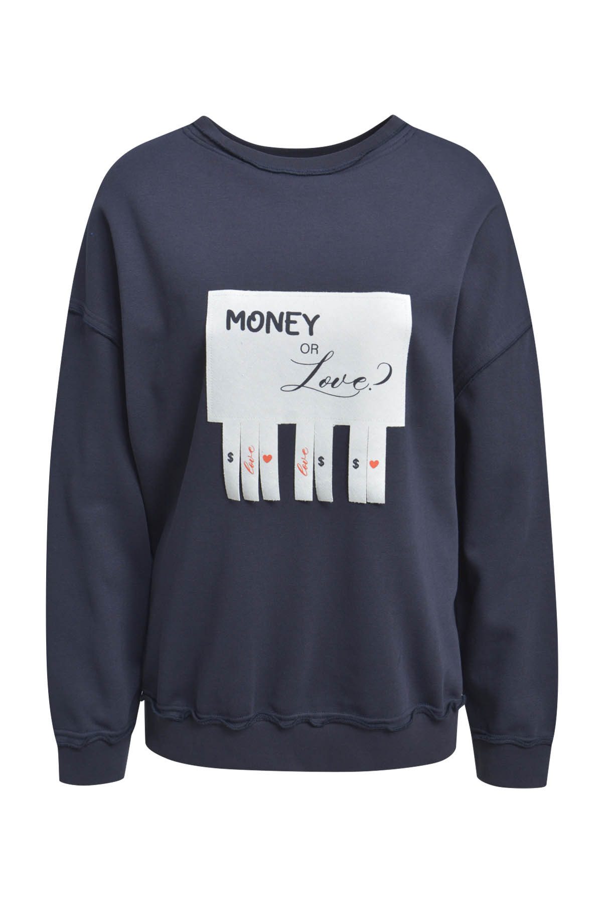 Smith & Soul Sweatshirt mit kreativem Rücken-Design, Rundhals