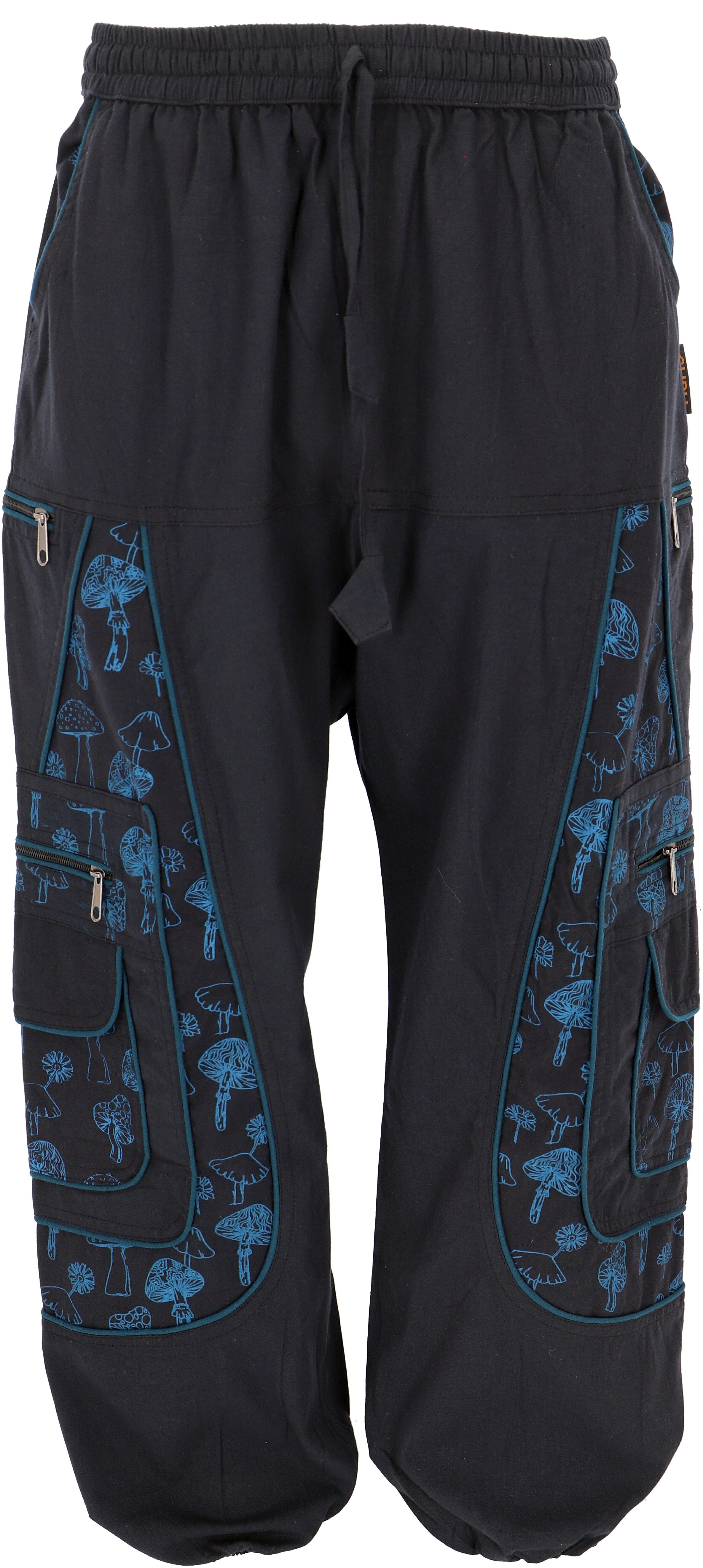 Guru-Shop Relaxhose Goahose, Herren Yoga Hose, bequeme Freizeithose.. alternative Bekleidung, Festival, Hippie, Ethno Style