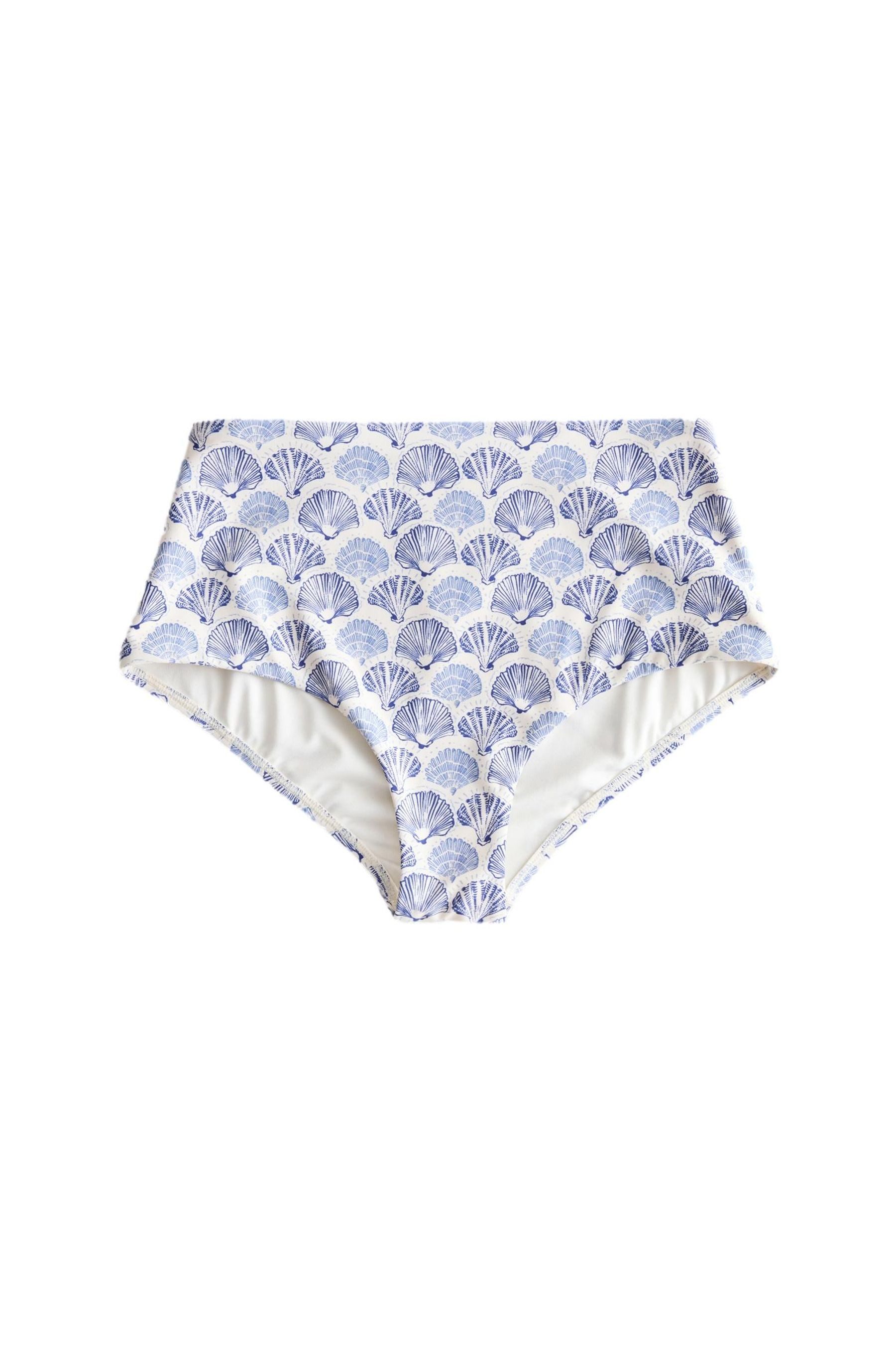 Highwaist-Bikini-Hose Hochbund-Bikinihose mit Print