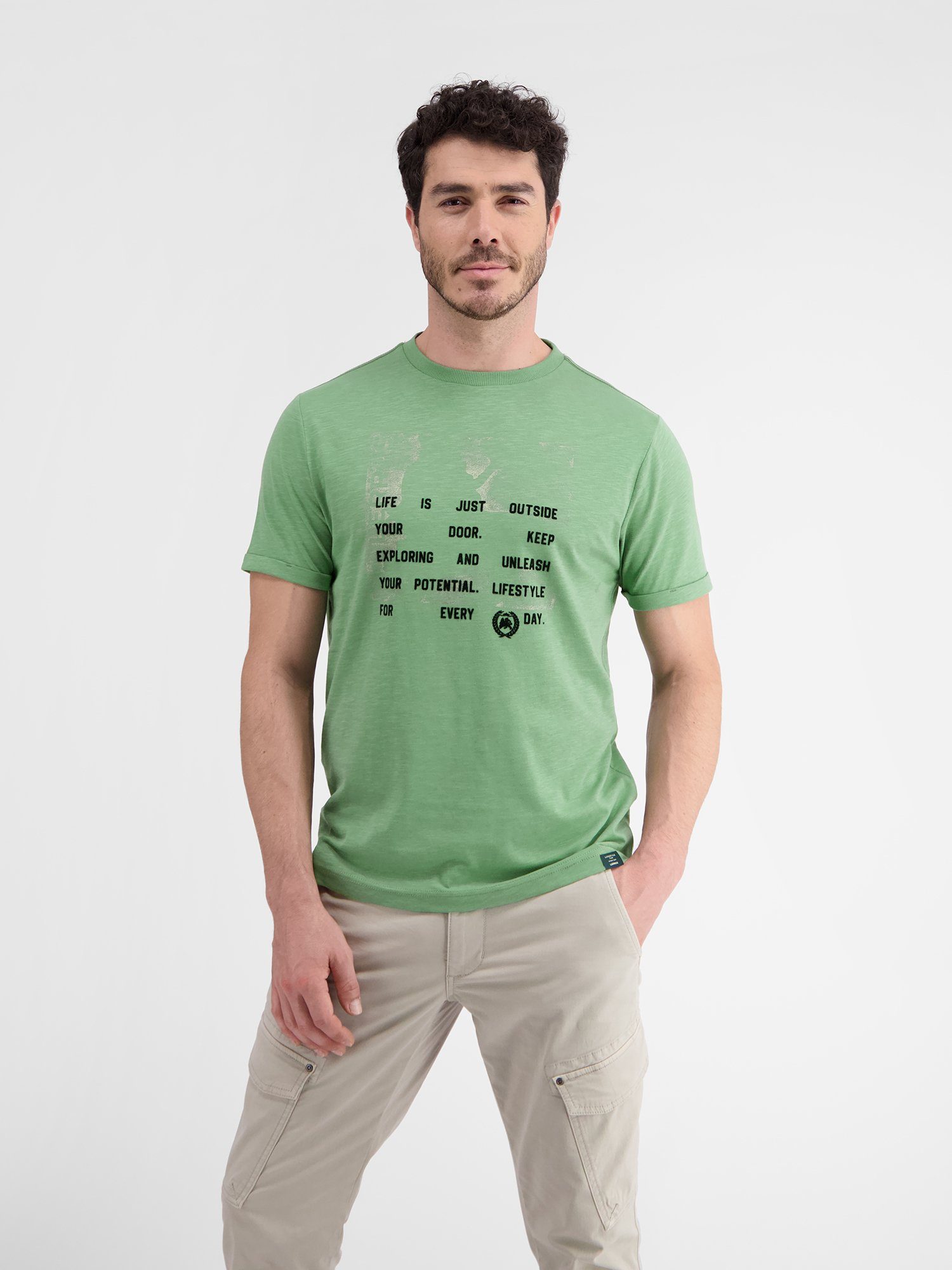 SAGE LERROS LERROS GREEN T-Shirt, Graphic Print T-Shirt