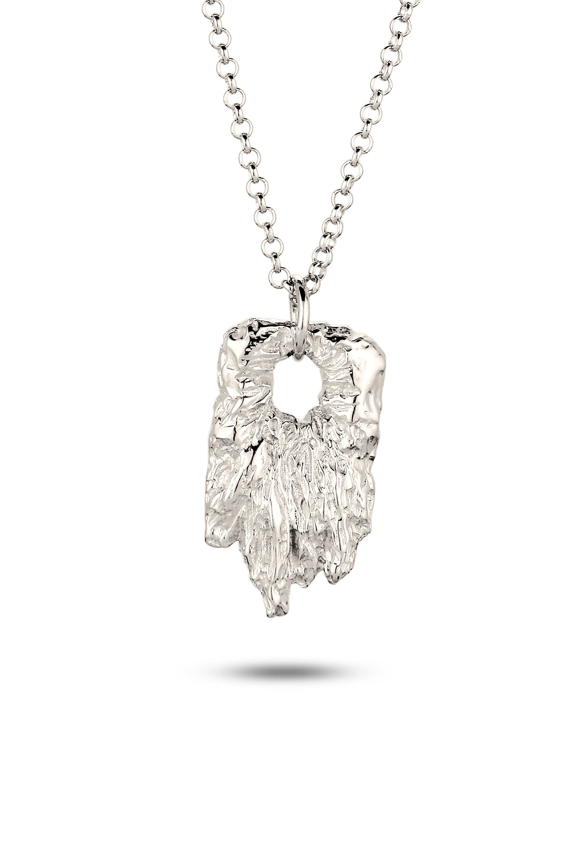 Kuzzoi Kette mit Anhänger Anhänger Organic 925 Sterling Silber