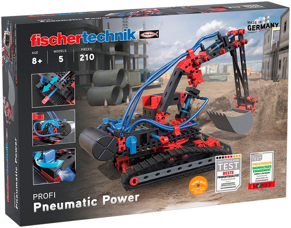 fischertechnik Profi Pneumatic Power Konstruktions-Spielset, (210 St)