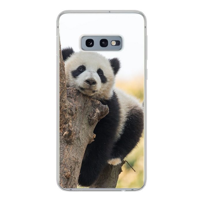MuchoWow Handyhülle Panda - Baum - Licht Phone Case Handyhülle Samsung Galaxy S10e Silikon Schutzhülle