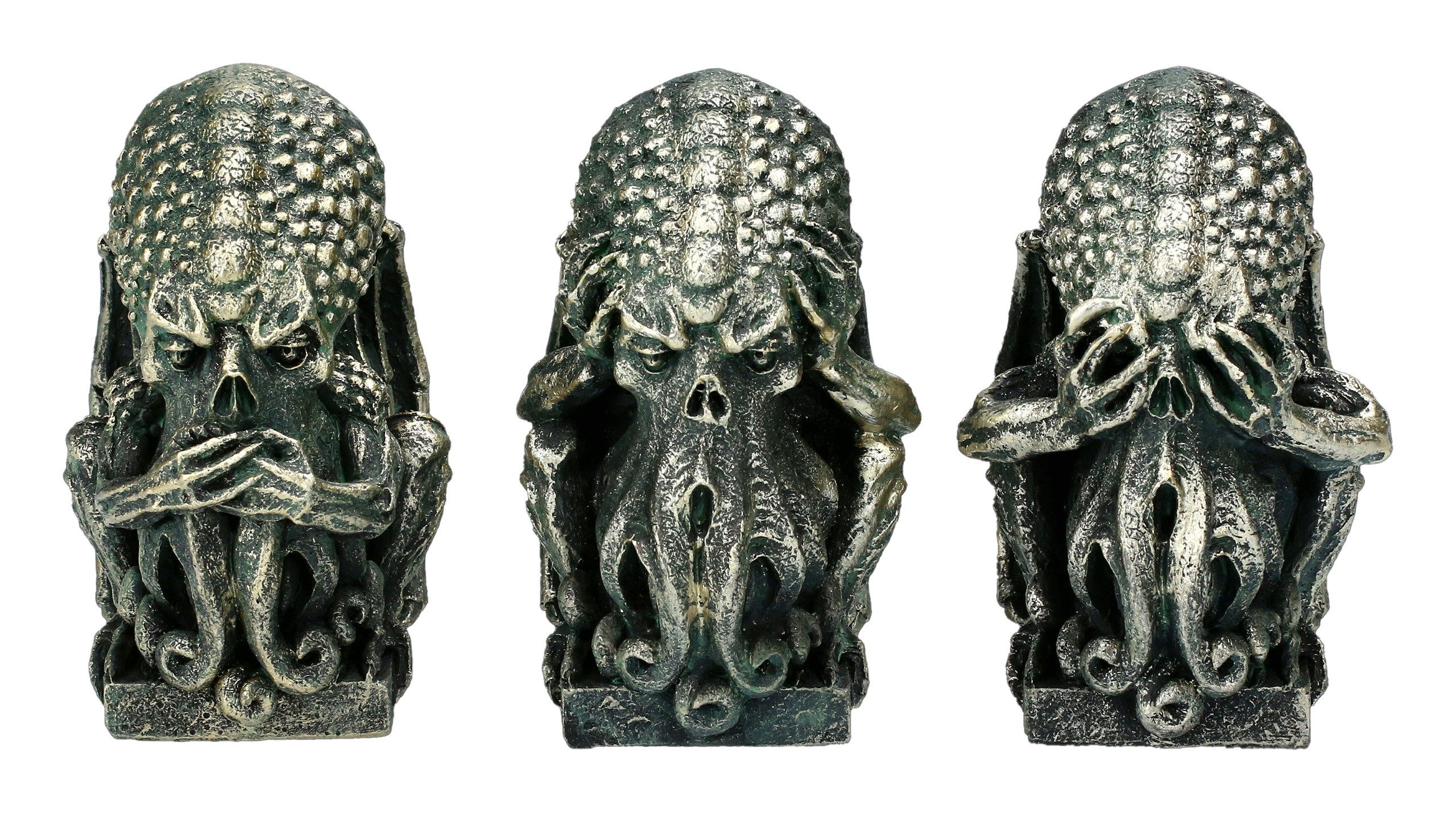 Figuren Shop GmbH Dekofigur Cthulhu Figuren Set - Nichts Böses - Fantasy Gothic Deko