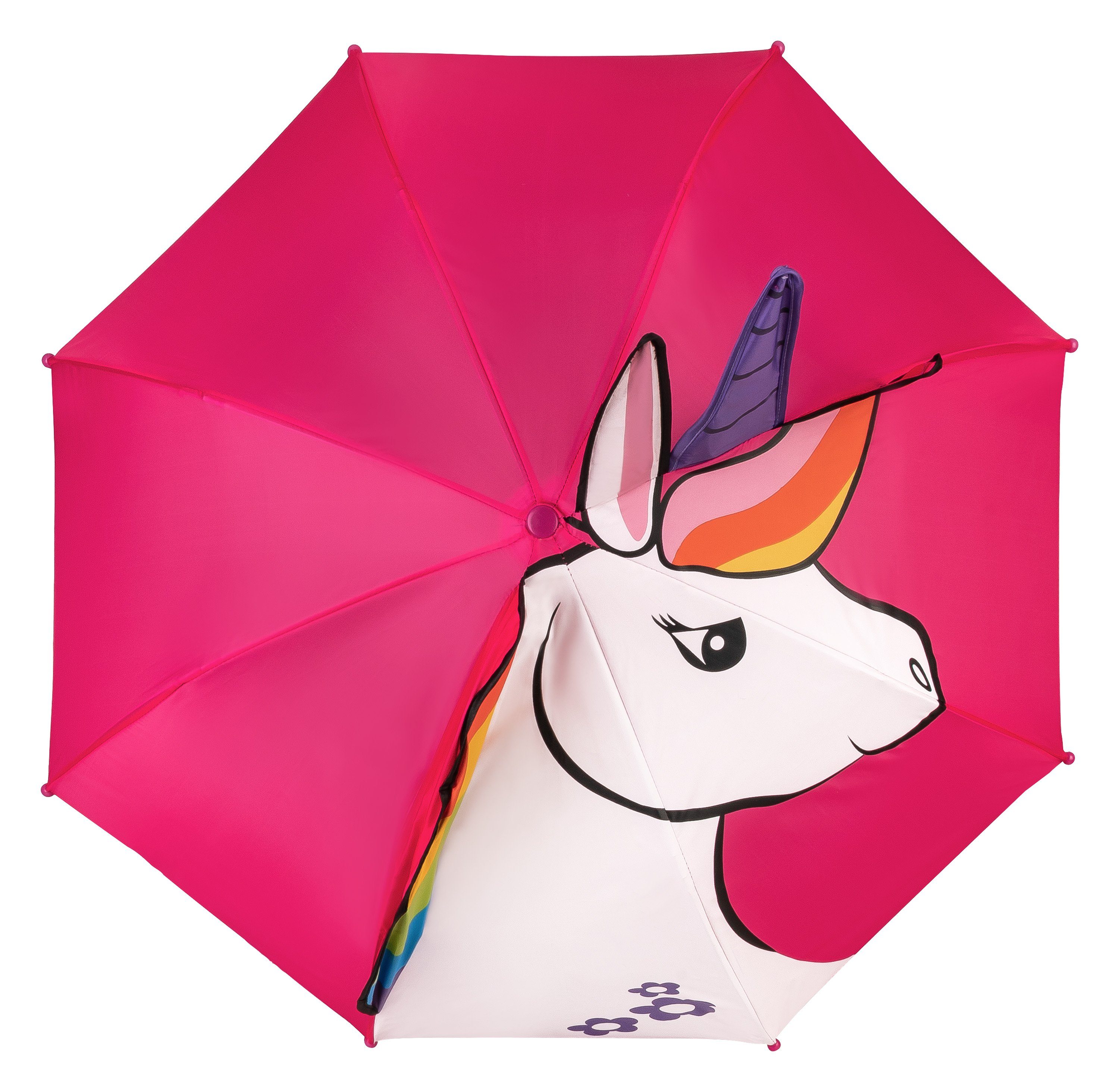 3D Einhorn Regenbogen Stockregenschirm pink von Lilienfeld Jahre rosa 8 3D, Kinderschirm ca. bis