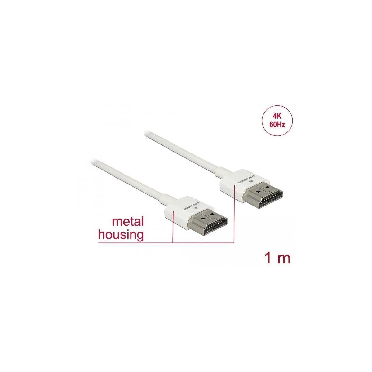 Delock Kabel High Speed HDMI mit Ethernet - HDMI-A St. > HDMI-A... Computer-Kabel, HDMI-A, HDMI (100,00 cm)