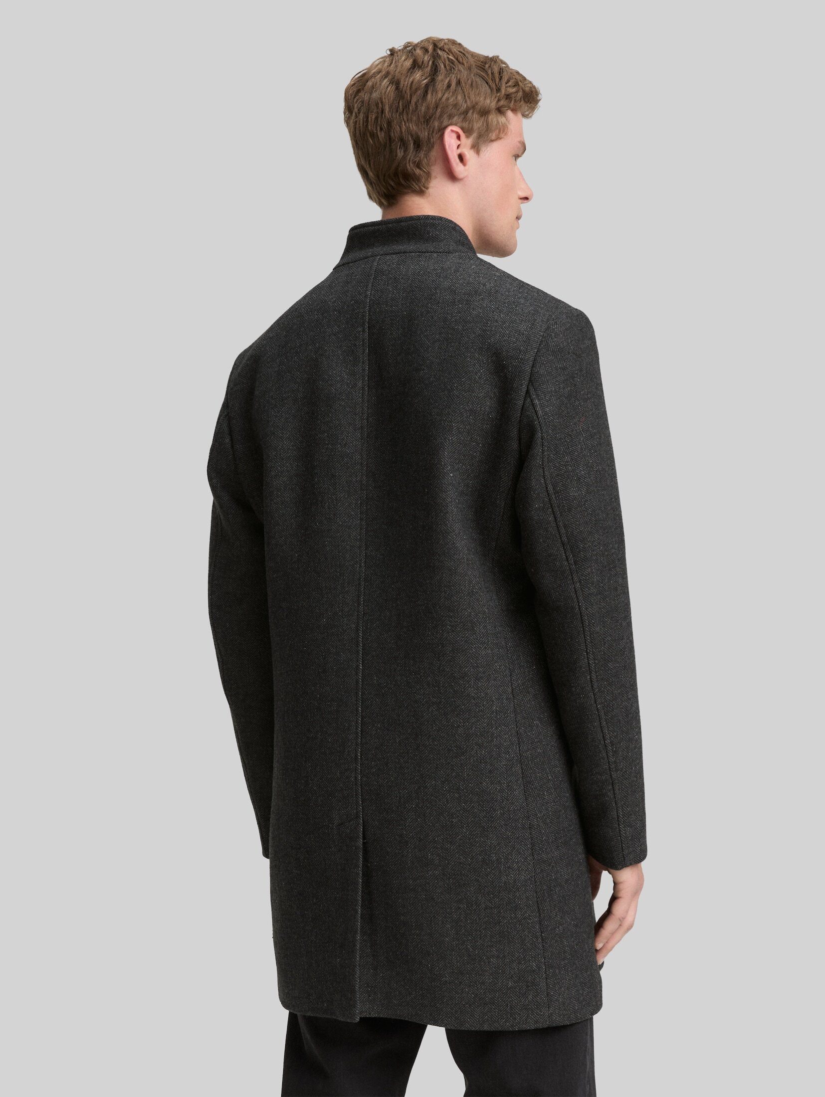 TOM TAILOR Denim Langmantel Jacken Wollmantel mit Stehkragen