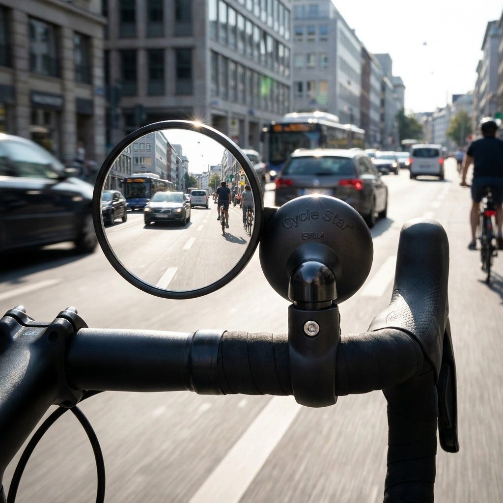 Busch + Müller Fahrradspiegel Busch&Müller Fahrradspiegel Cycle Star Ø60mm Innenlenkerbefestigung