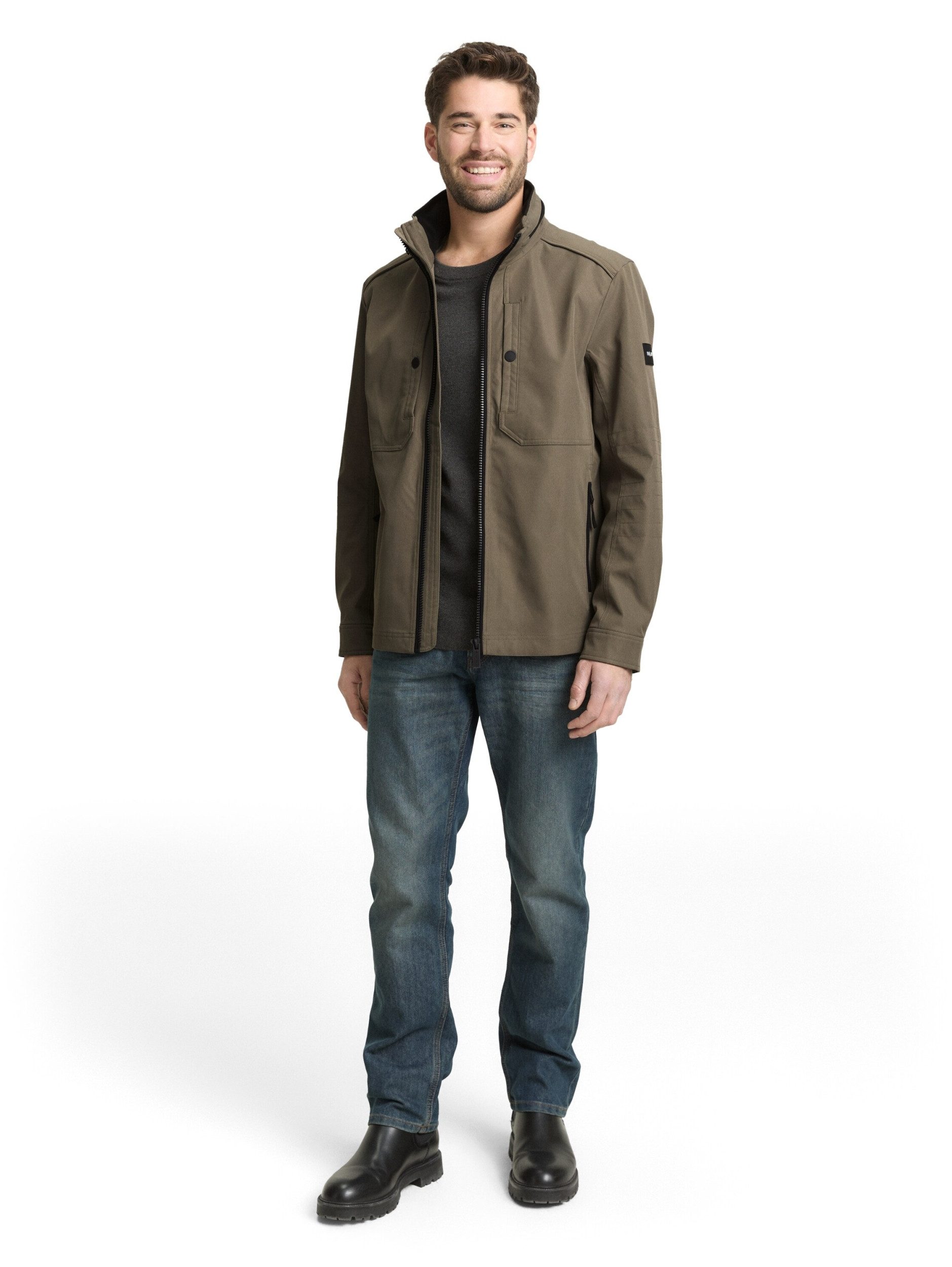 TOM TAILOR Denim Langjacke stand-up casual jacket