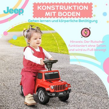 AIYAPLAY Rutscher Rutscherfahrzeug Rutschauto mit Kippschutz, Stauraum, Rot, (Set, 1-tlg., für Kinder ab 18 Monaten), 63.5L x 29B x 42H cm