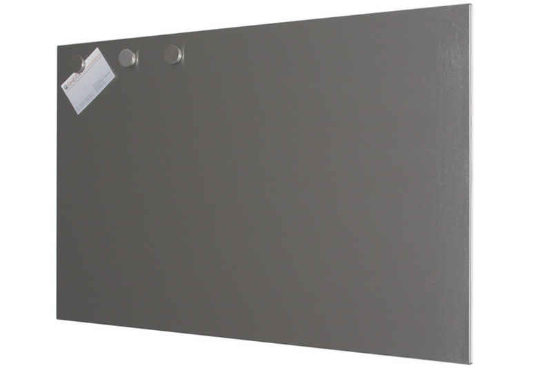 Rheita Magnettafel Magnetboard aus Edelstahl 60 x 40 cm