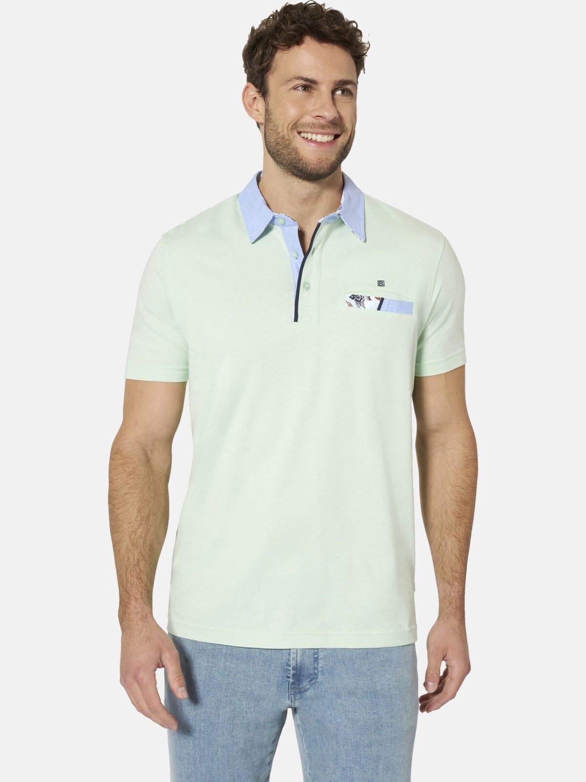 Babista Poloshirt SAVINO mit stylischem Webkragen günstig online kaufen
