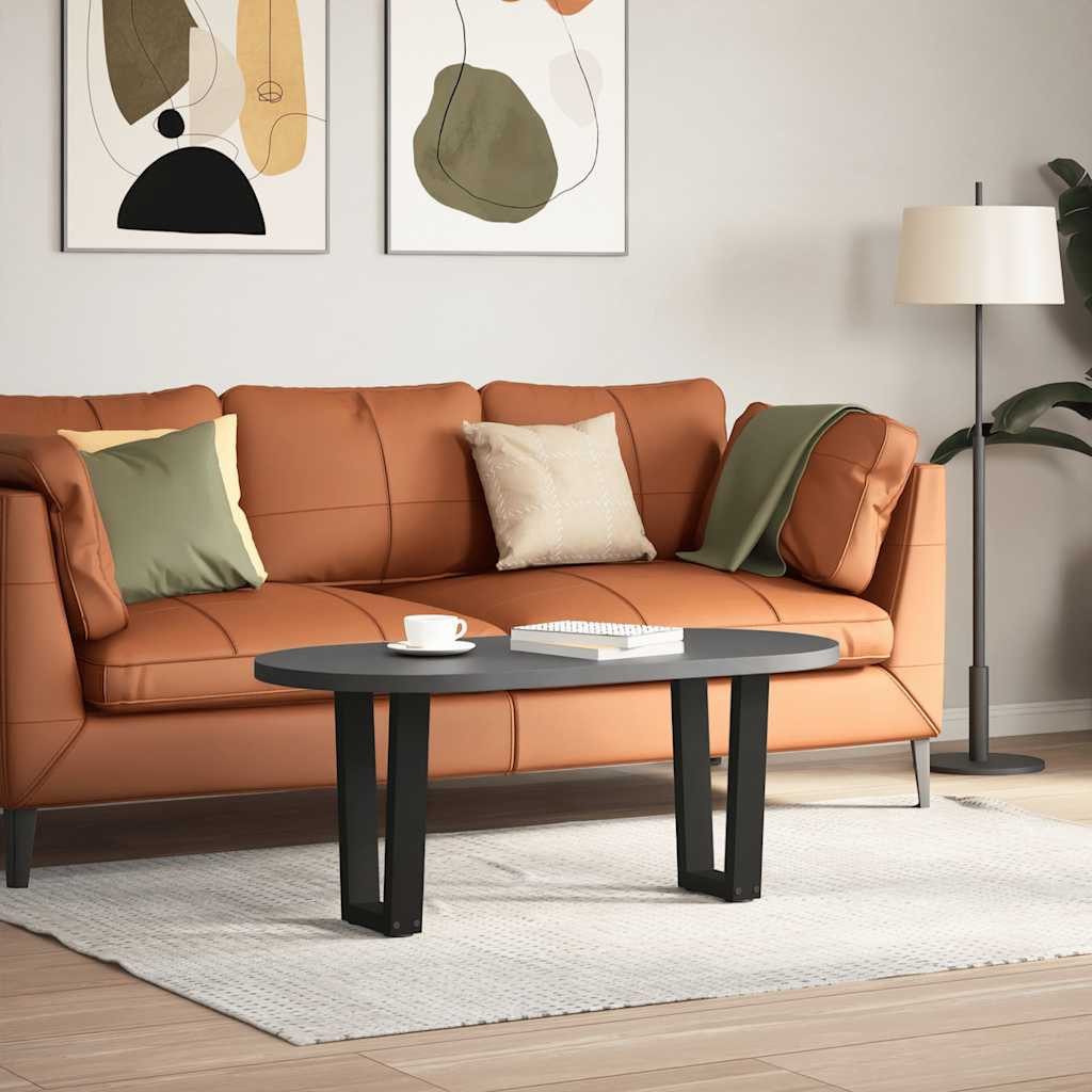 vidaXL Tischbein Couchtischbeine V-Form 2 Stück Schwarz 38x(42-43,3) cm Sta günstig online kaufen