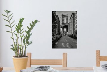 OneMillionCanvasses® Leinwandbild New York - Dumbo - Schwarz - Weiß, (1 St), Leinwandbild fertig bespannt inkl. Zackenaufhänger, Gemälde, 20x30 cm