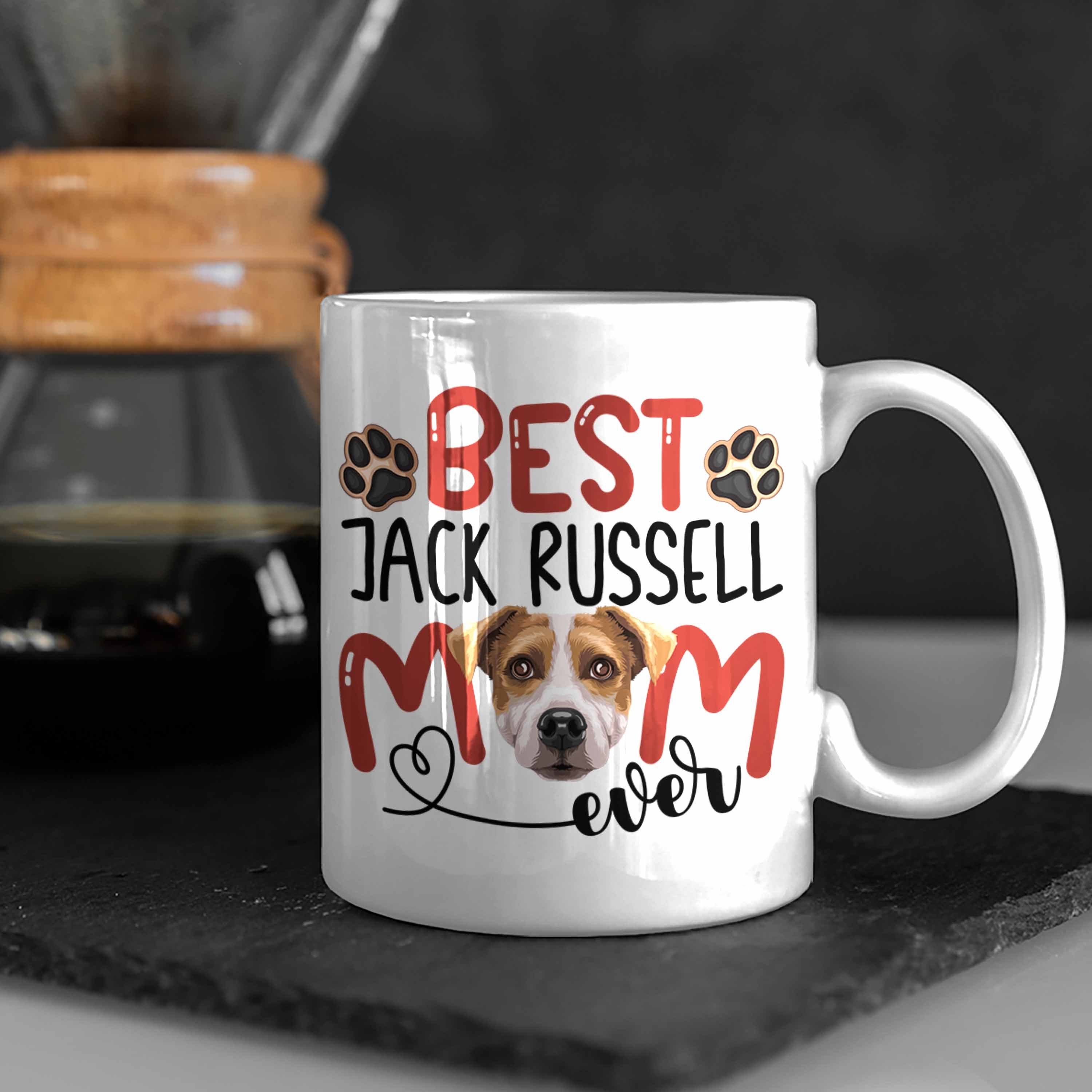 Weiss Besitzerin Mom Trendation Tasse Geschenkide Lustiger Geschenk Spruch Tasse Jack Russell