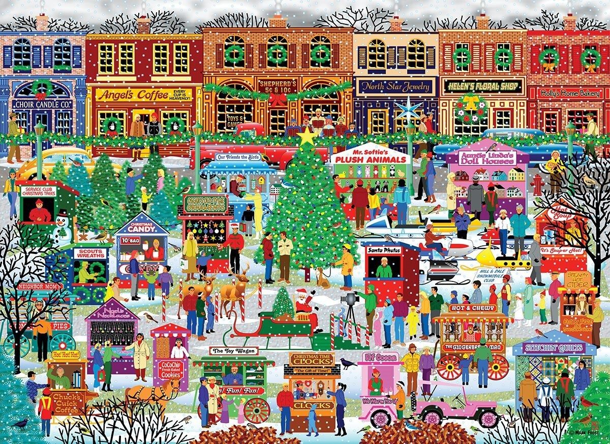 EUROGRAPHICS Puzzle EUROGRAPHICS Puzzle Nachtmarkt im Zentrum XL 500 dlks, Puzzleteile