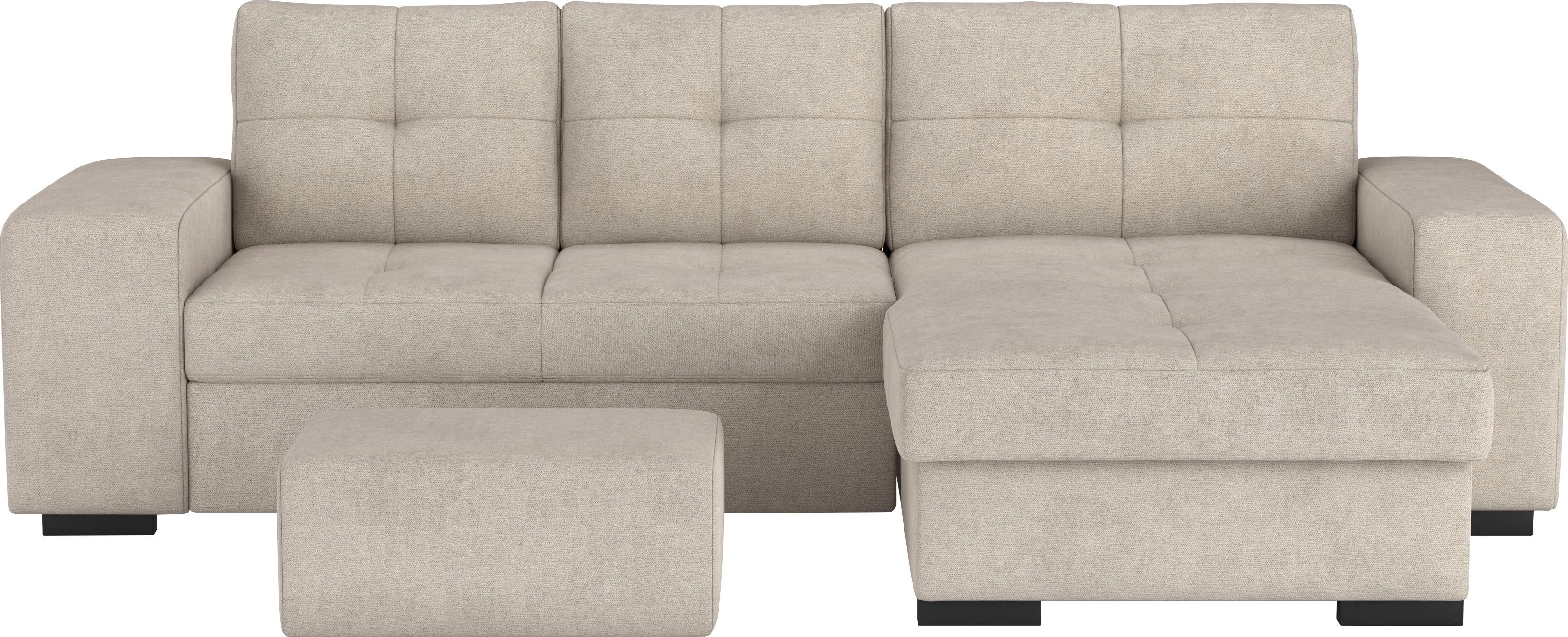 COTTA Ecksofa Mattina L-Form, mit Hocker, günstig online kaufen