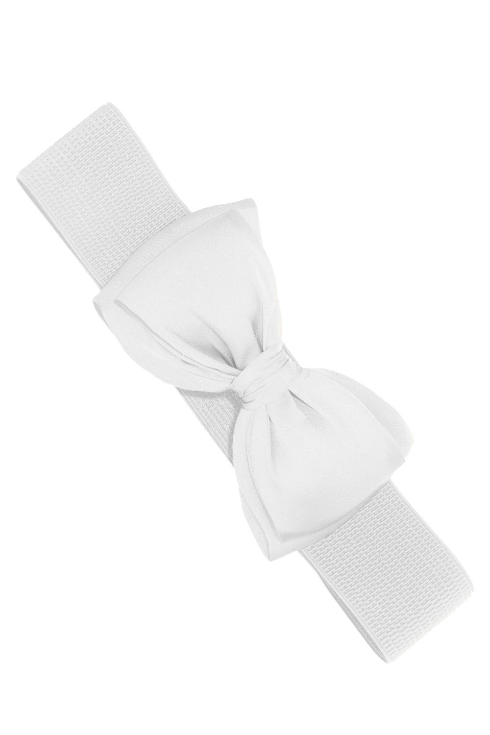 Banned Taillengürtel Bella Belt Weiß Vintage Schleife Retro Stretchgürtel günstig online kaufen