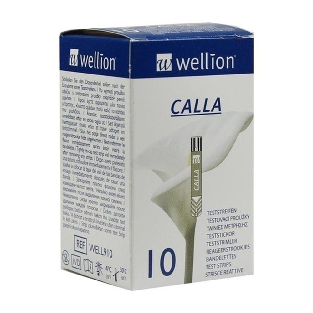 Blutzucker-Teststreifen WELLION CALLA Blutzuckerteststreifen, 10 Stück