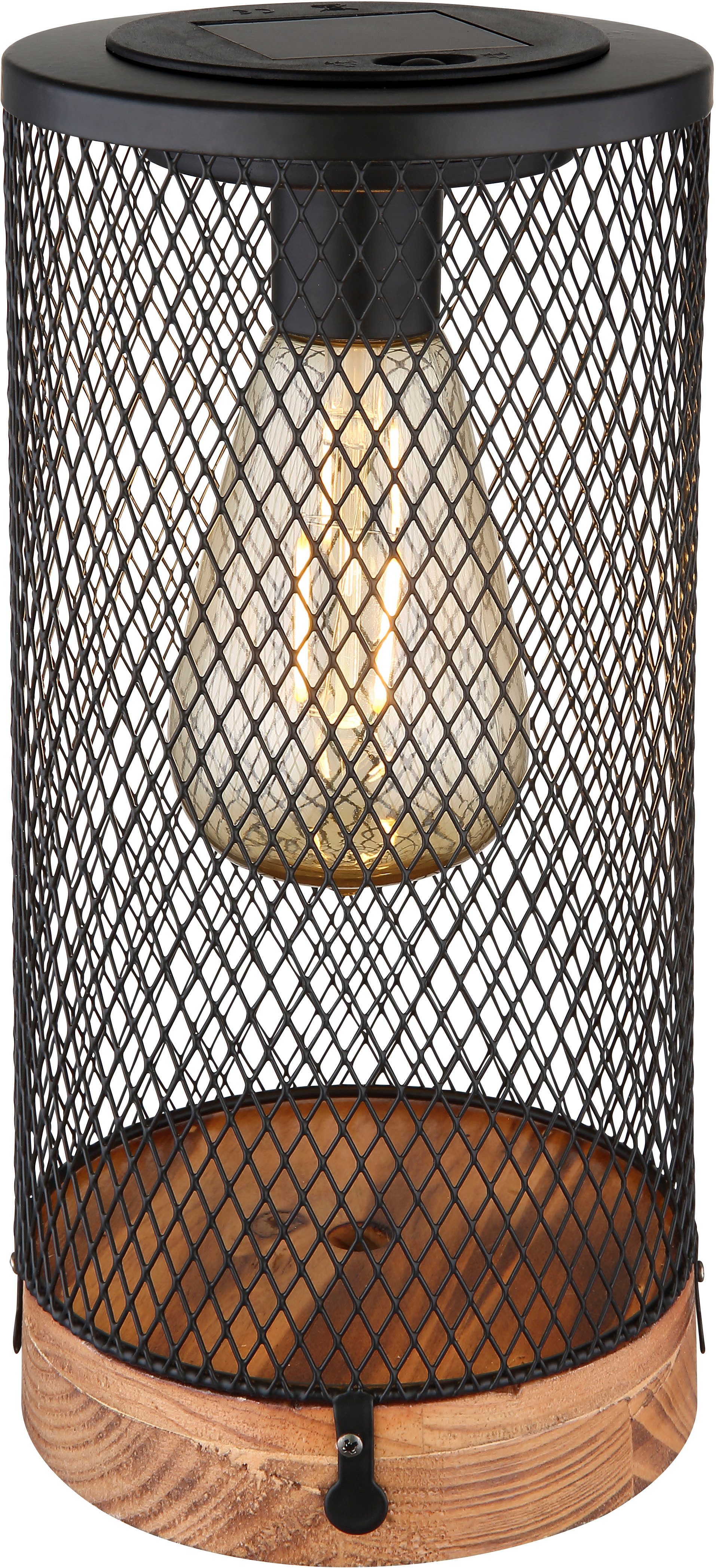 GLOBO LIGHTING LED Solarleuchte SOLAR, LED fest integriert, Warmweiß, Solarlampe für Garten, Toller Lichteffekt, Terrasse, Balkontisch