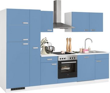 wiho Küchen Küchenzeile Husum, mit E-Geräten, Breite 310 cm