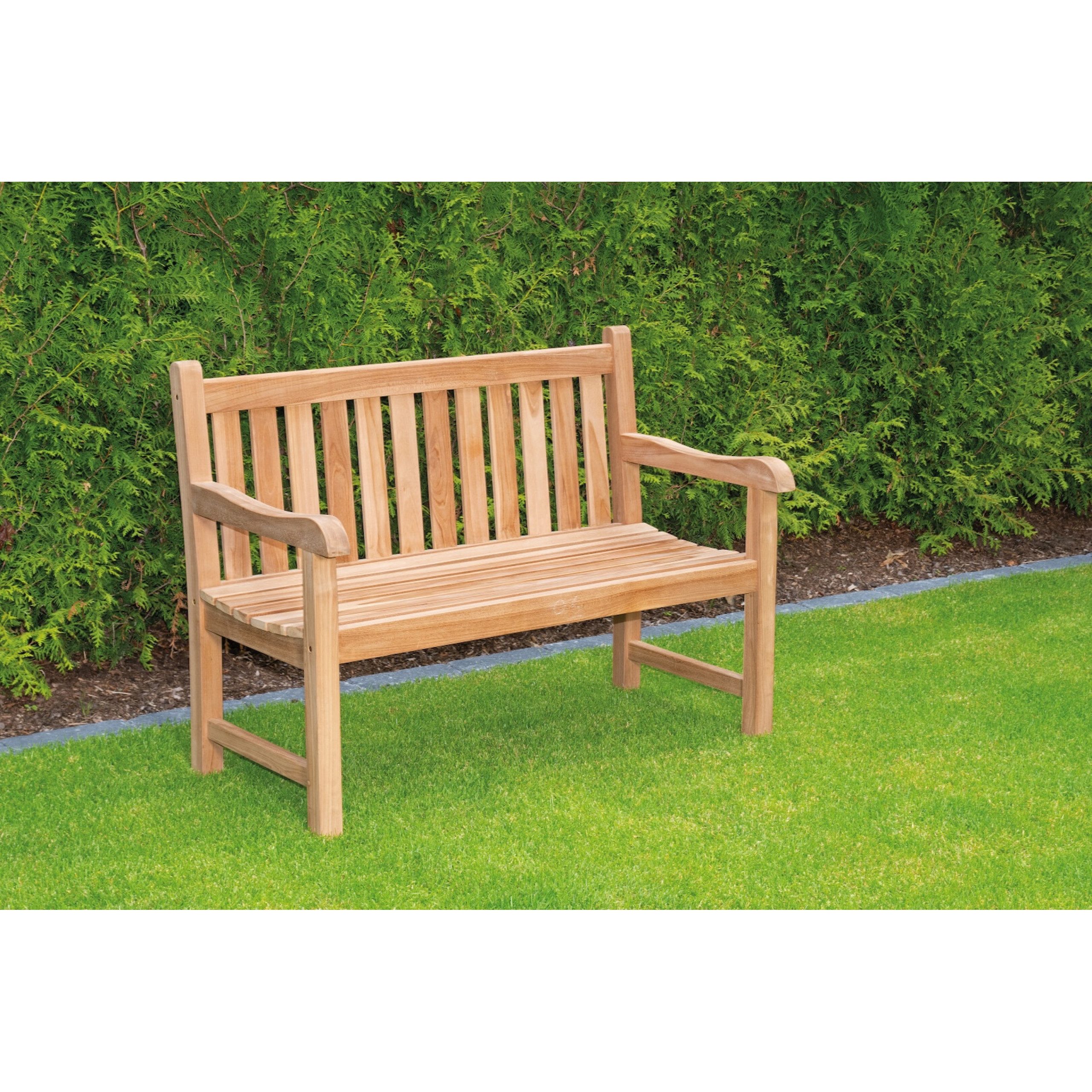 SonnenPartner Gartenlounge-Sessel Sonnenpartner DERRY 2-Sitzer Bank Gartenbank Sitzbank Holzbank